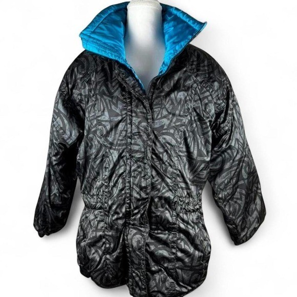 Vintage Snuggler Ski Wear jacket with bold abstract pattern Size 10