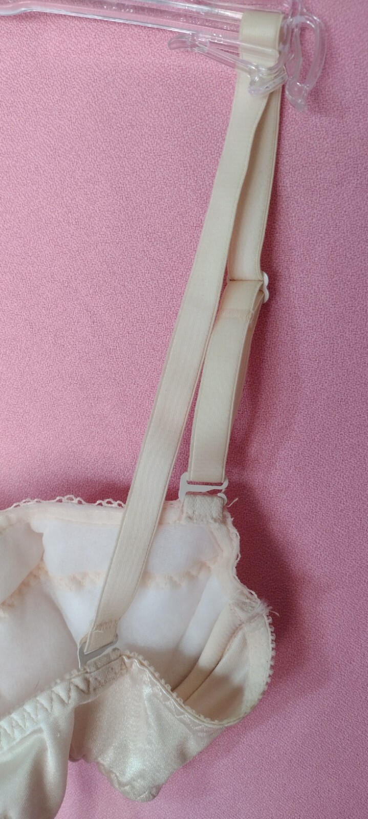 80’s vtg BACKLESS by SMOOTHIE BLUSH UW multiway FOAM PADDED bra 34B
