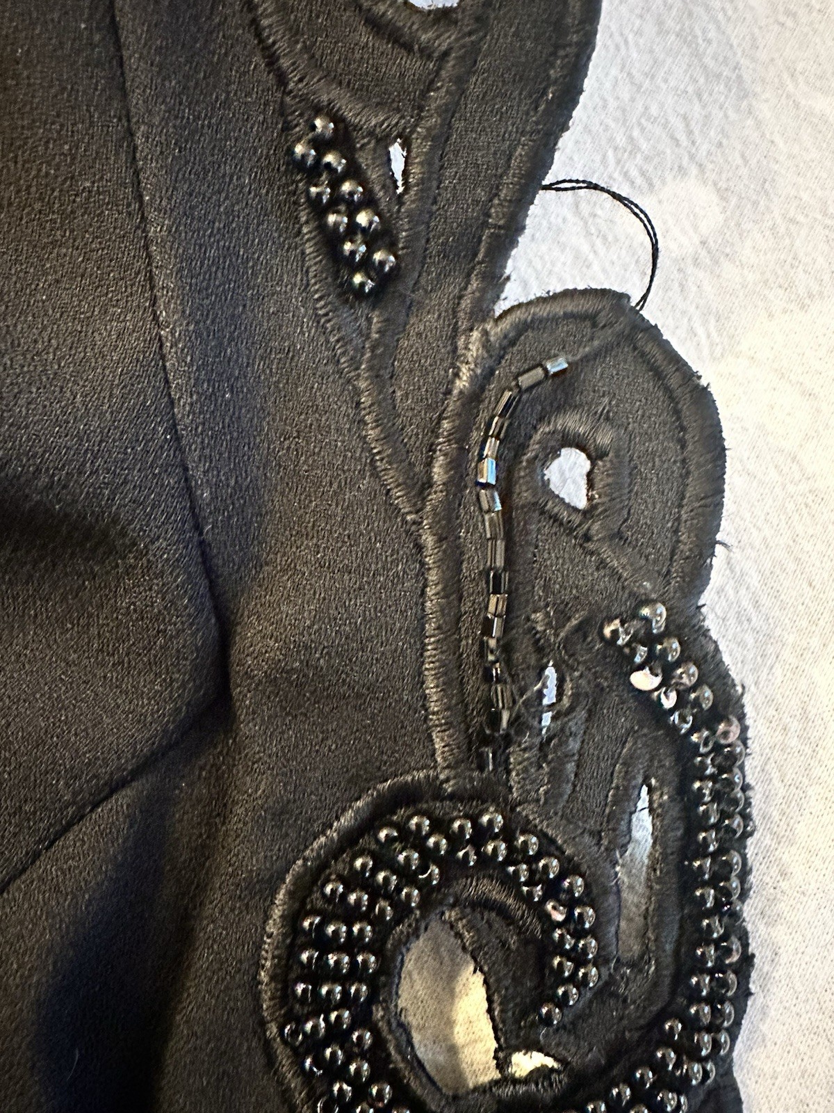 Vintage Jovani Dress Suit Size 12 Beaded Black Jacket / Skirt Evening Set Rare