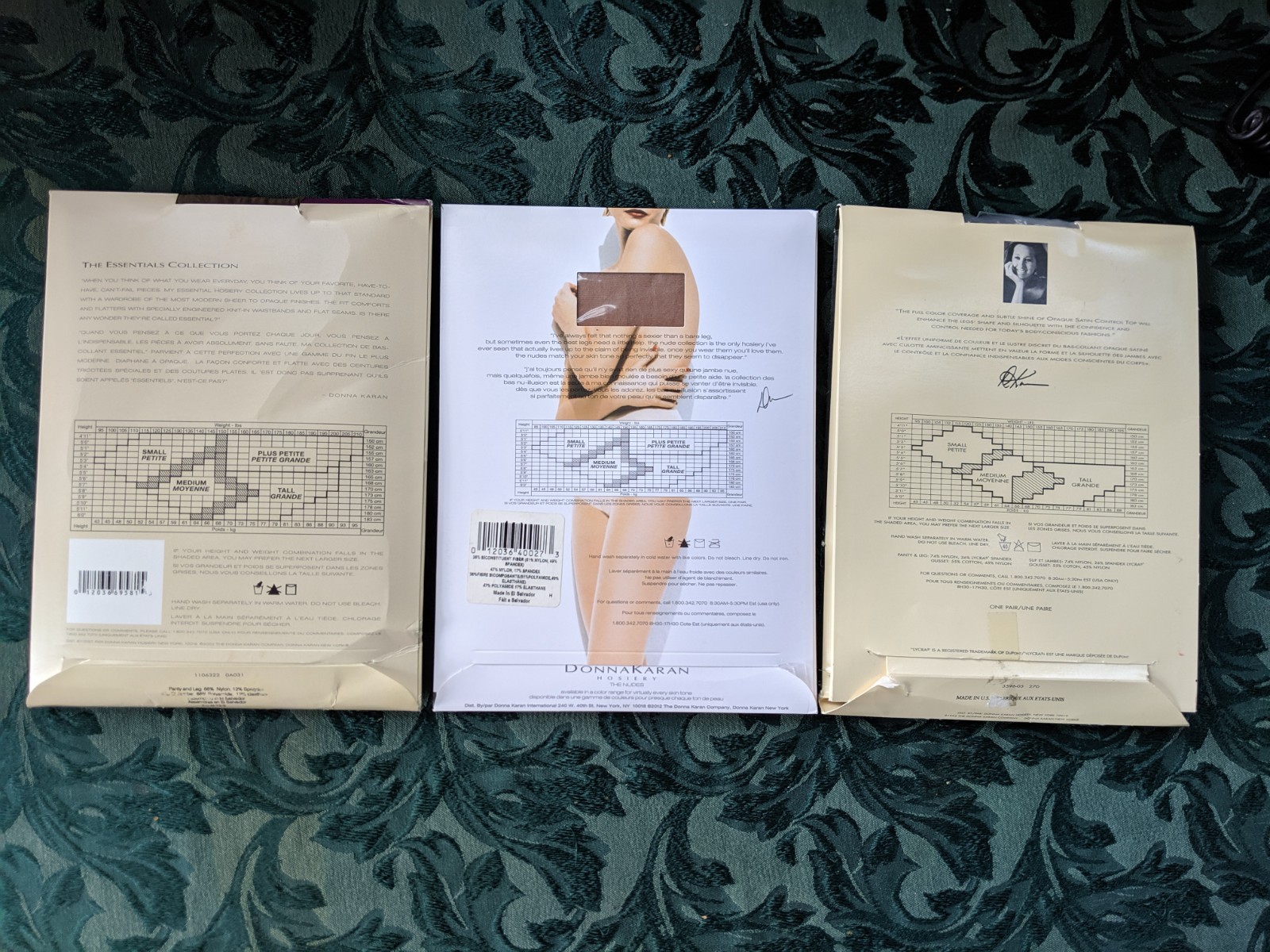 Vintage Stockings 3pr Pantyhose Nylons Donna Karan Medium A19 270 #DK2