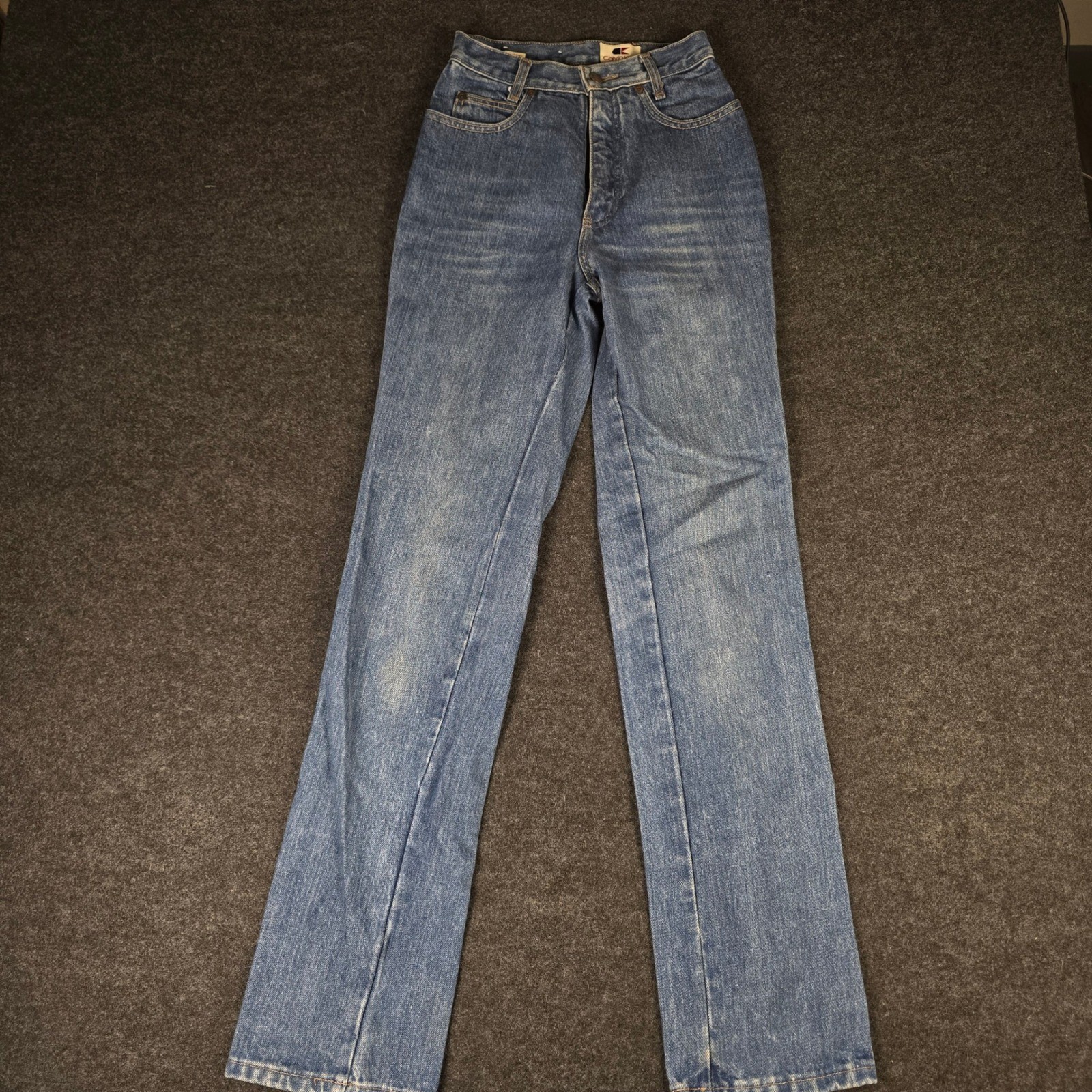 Vtg 90s Calvin Klein Blue Jeans High Waisted Straight Leg Made in USA Size 5