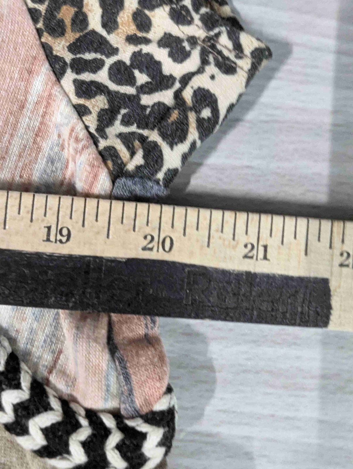 Ces Femmes Top Large Lg L Soft Sleeveless Leopard Tie Dye Striped Blouse Shirt