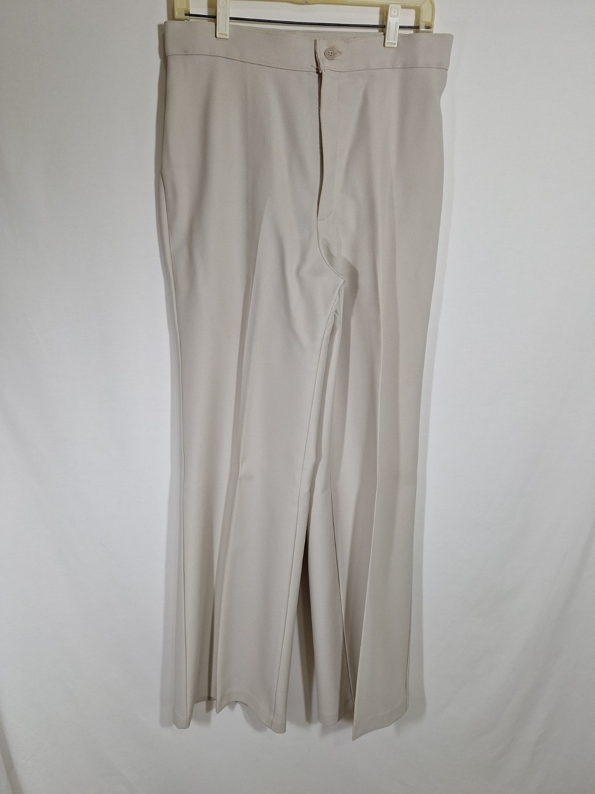 Vintage 70s Levis For Gals Wide Leg Pants High Rise Tan Khaki Trouser Sz 12 Long