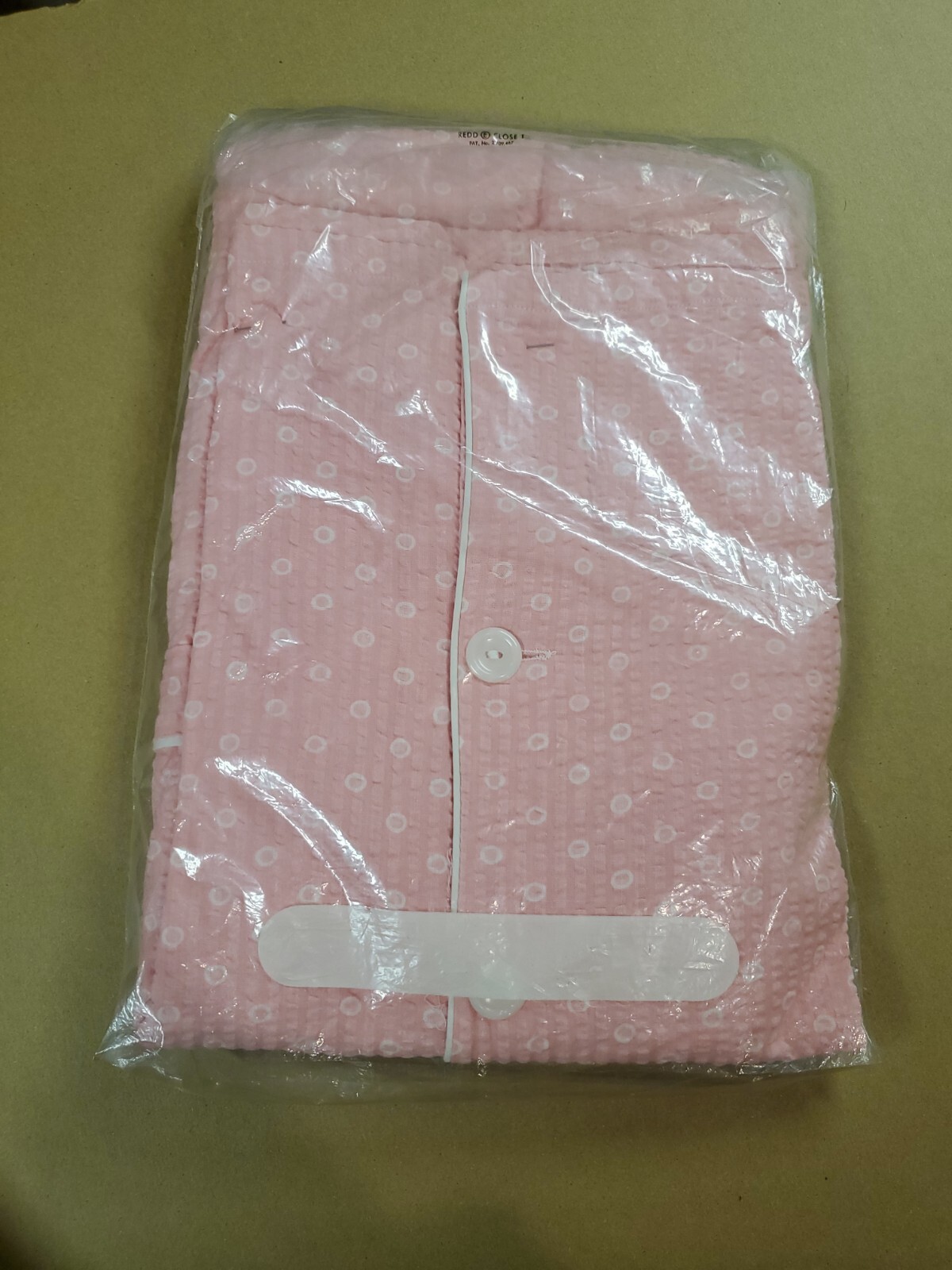 Carol Brent Classic Vintage Pink and White Pajama Set Cotton 1960s 36