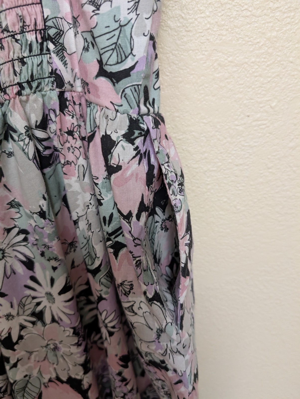 VTG Lang Originals Romantic Floral Sun Dress Jacket Sweat heart Neckline USA