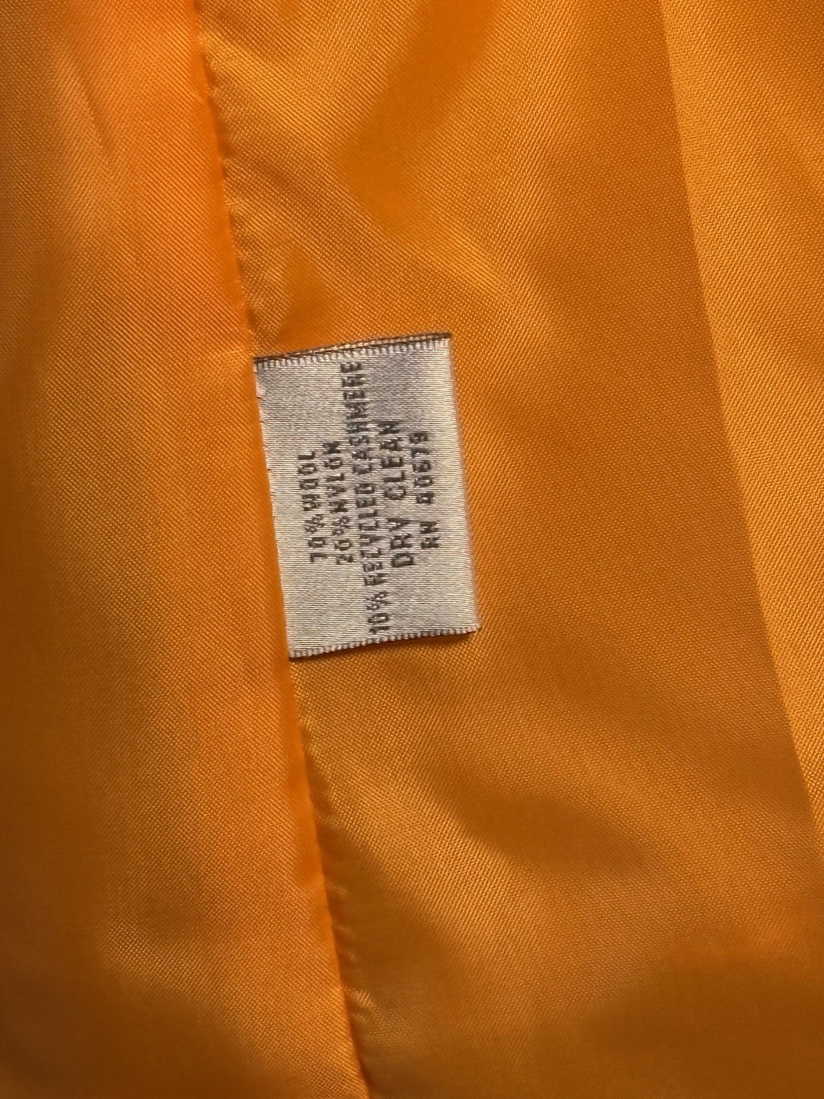 Vintage 90s Made n Russia Mustard Yellow Cashmere Wool Blazer Studio 205 Size 10