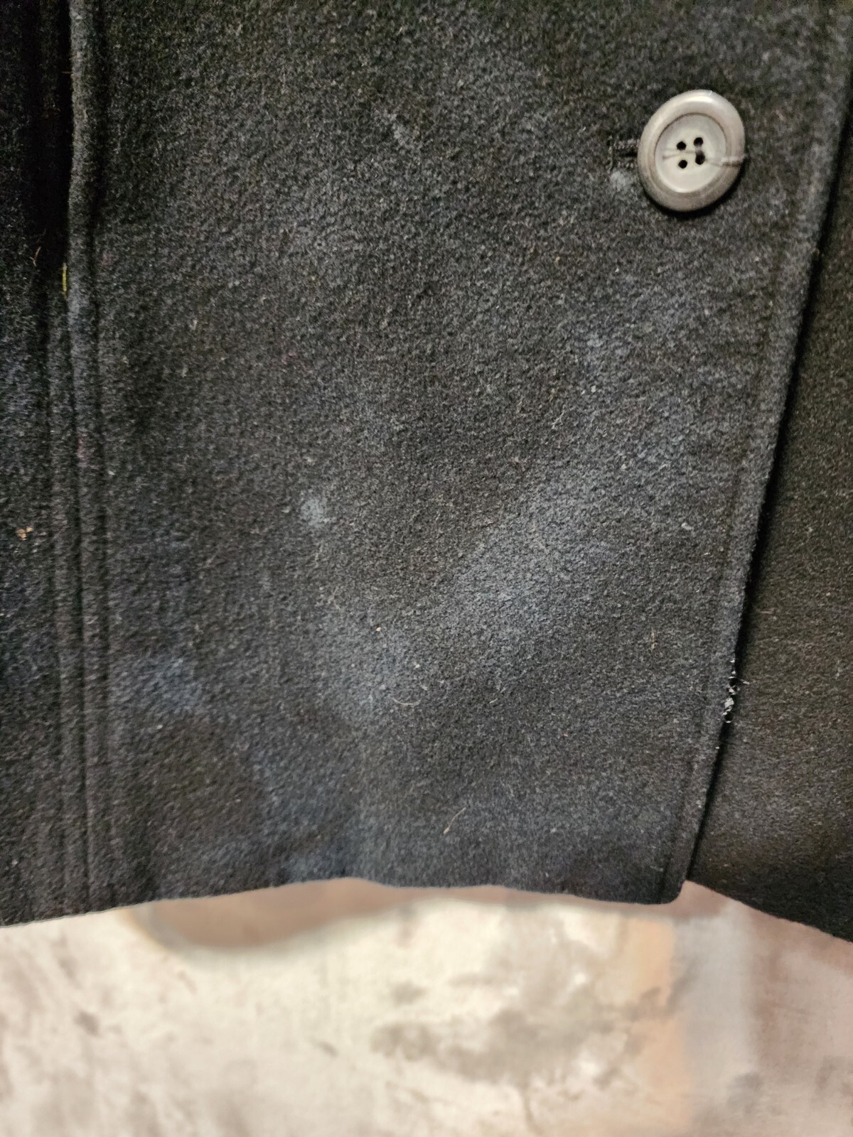 Vintage Oakbrook Wool Blend Womens Chore Barn Coat Jacket 14 Black Outdoor