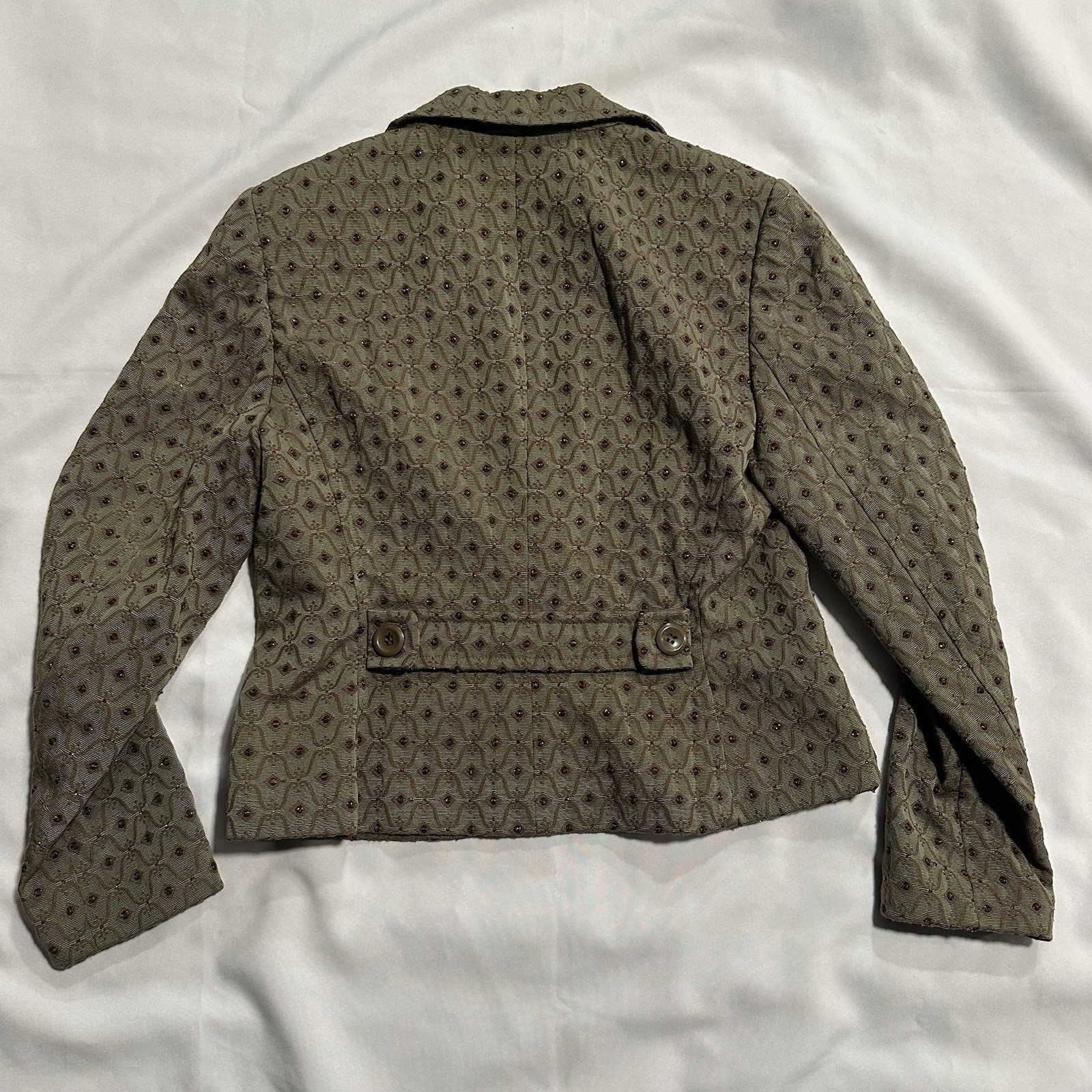 Vintage INSIGHT Patterned Blazer Size 10 Structured Career Jacket