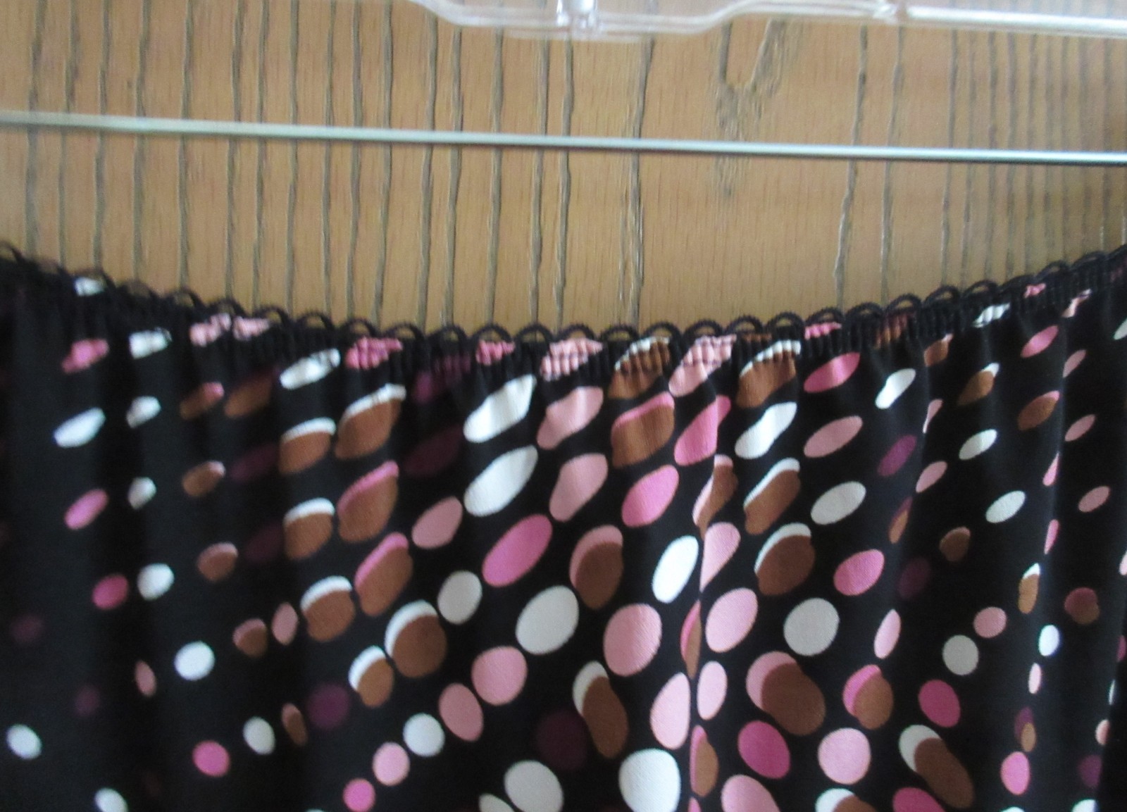 RARE 70’s MOD GIORGIO FIORLINI blk pink stretch poly half slip skirt sz S USA