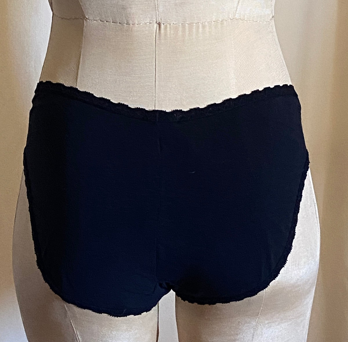 NWT Henson Kickernick Vintage 1980s Scamp Lite & Lacy Bikini Panties Black S5 #4