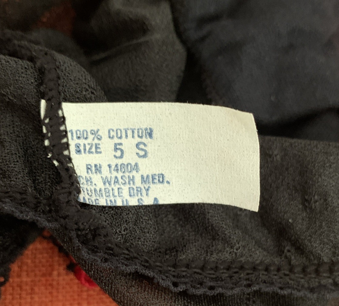 Vtg Low Rise Chiffon Bikini panties 5 S 100% Nylon Unique USA