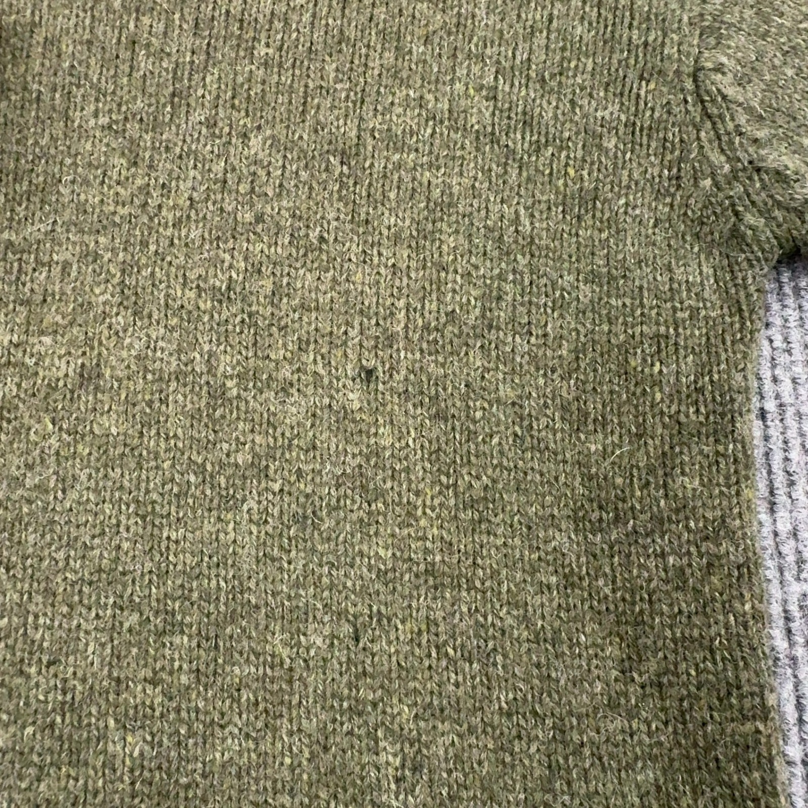 Vintage EMS Sweater Womens S Green Wool Blanket Stitch Crewneck Gorpcore Outdoor