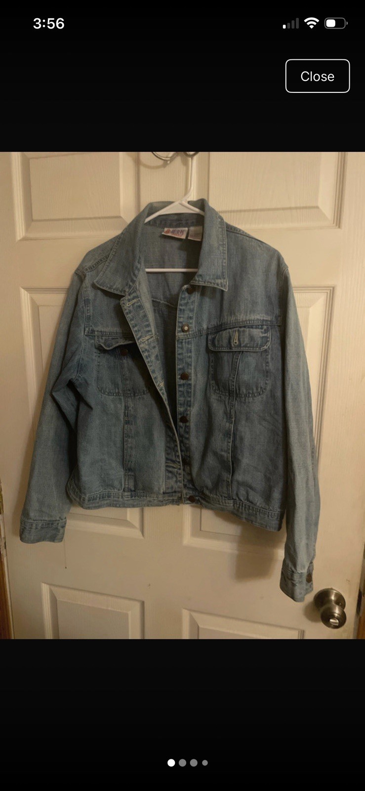 Bill Blass Women’s Denim Jacket Light Blue Jean Cotton Size XL Y2K Vintage