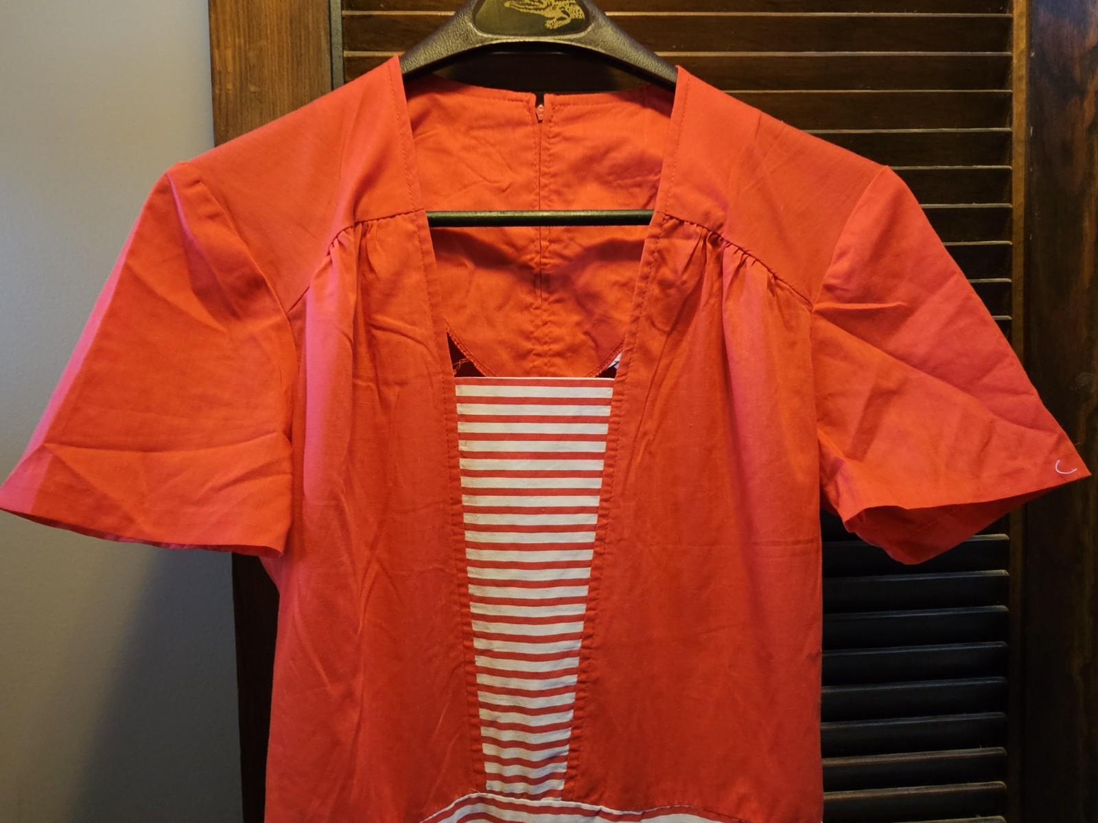 Vintage Red Striped Womans Jumpsuit Lane Bryant Tall Shop Size 16 1970s Retro