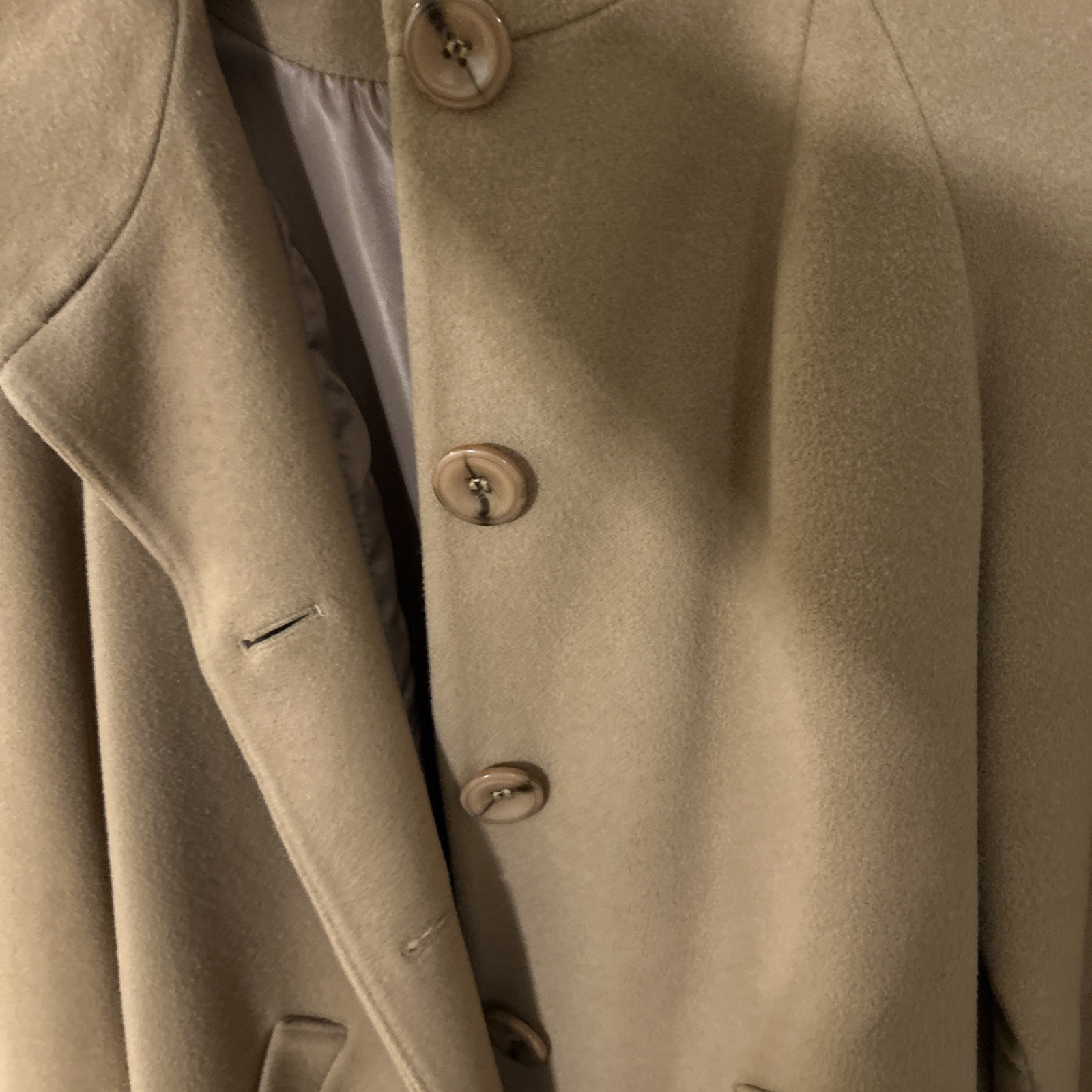 VTG Swing Coat Side Pockets APPLESEED’S Petite Wool/Mohair/Alpaca Size 16