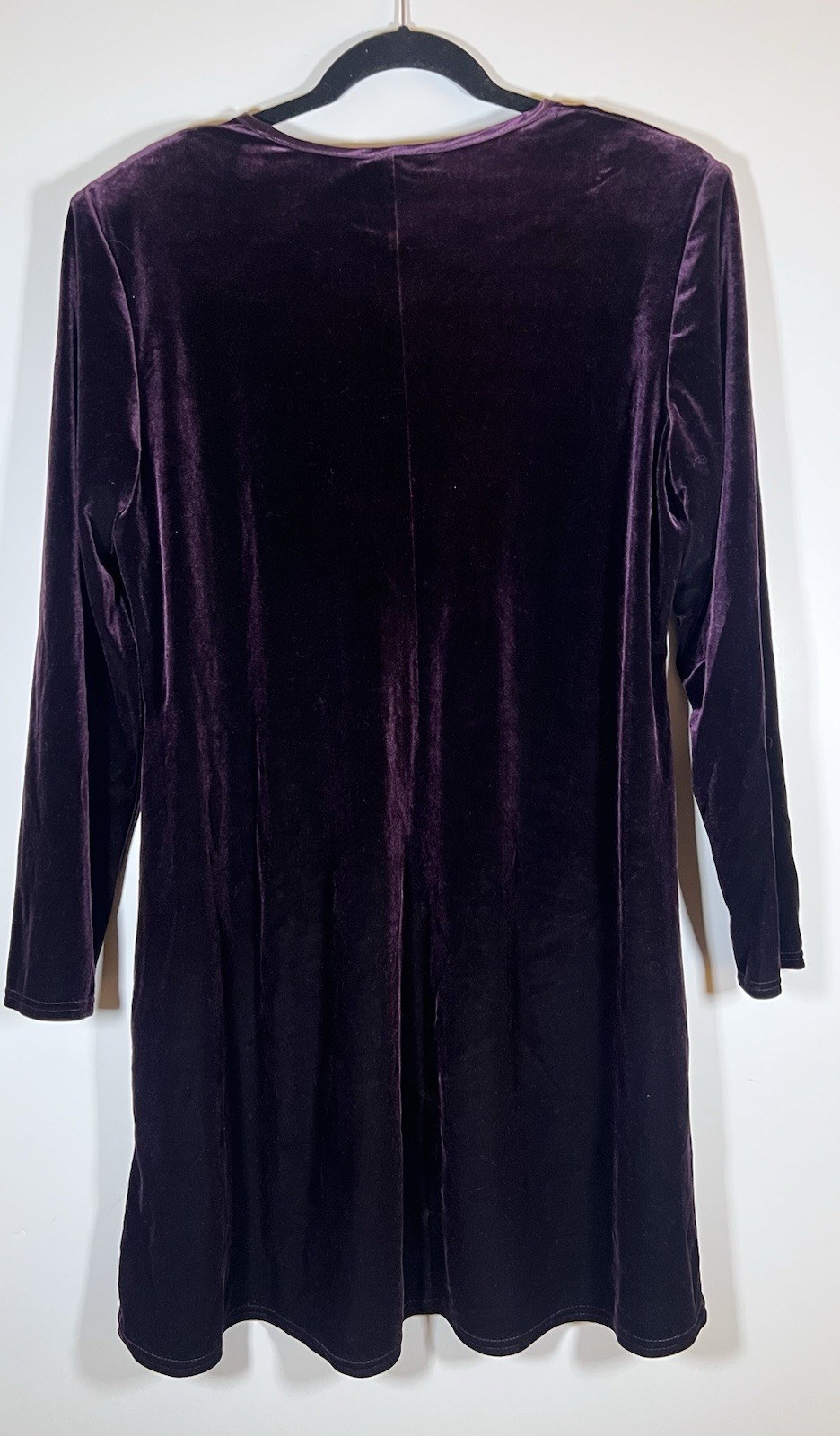Vintage 90s K.C. Spencer purple velvet swing fairy grunge dress sz 16 whimsigoth
