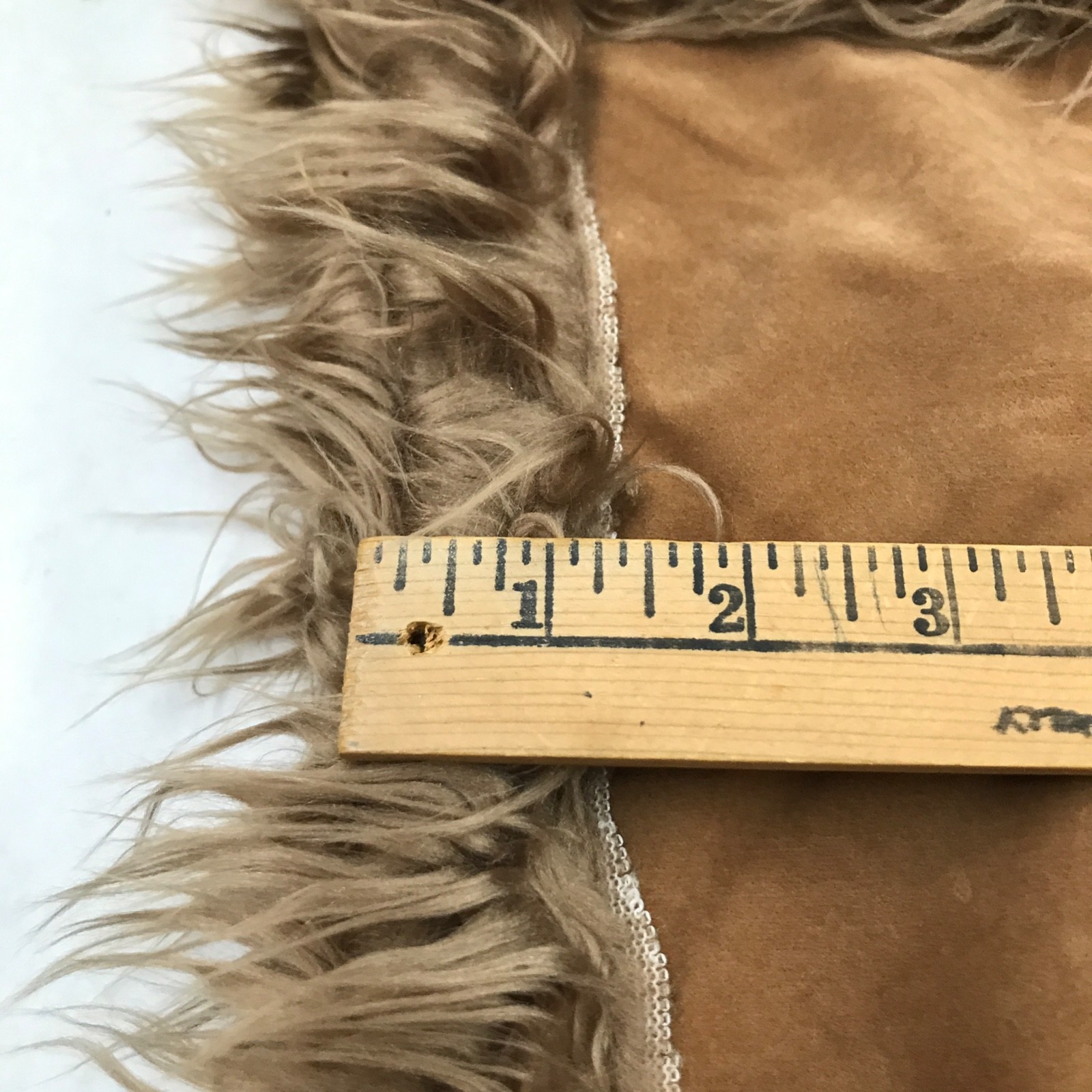 Y2K Vintage Suede Oscar Sports Coat Women’s Faux Fur Boho Hippie XXL