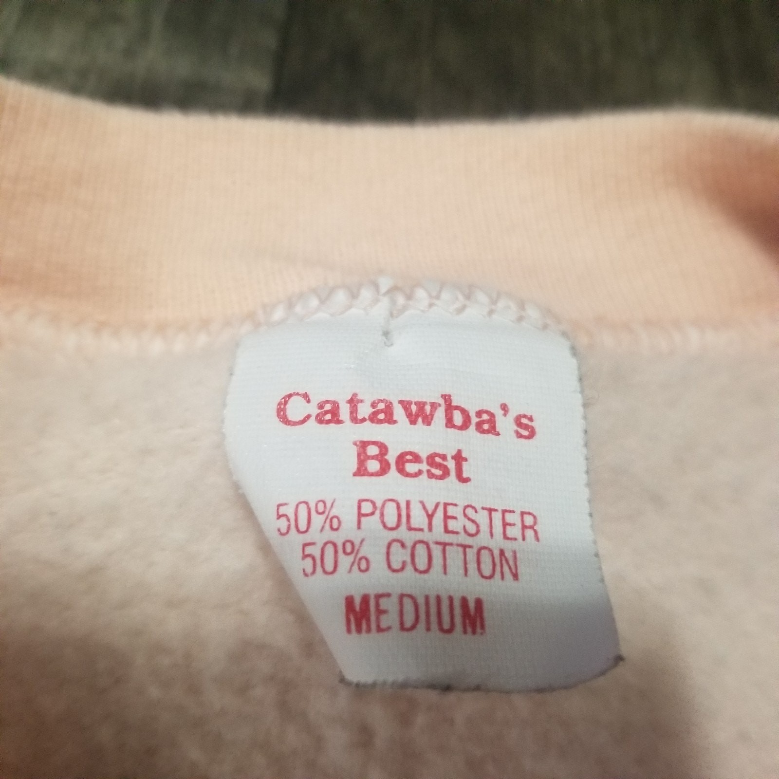 Vintage Womens Impulse Wear Sweatshirt Medium Crewneck Pink Rabbits And Plants