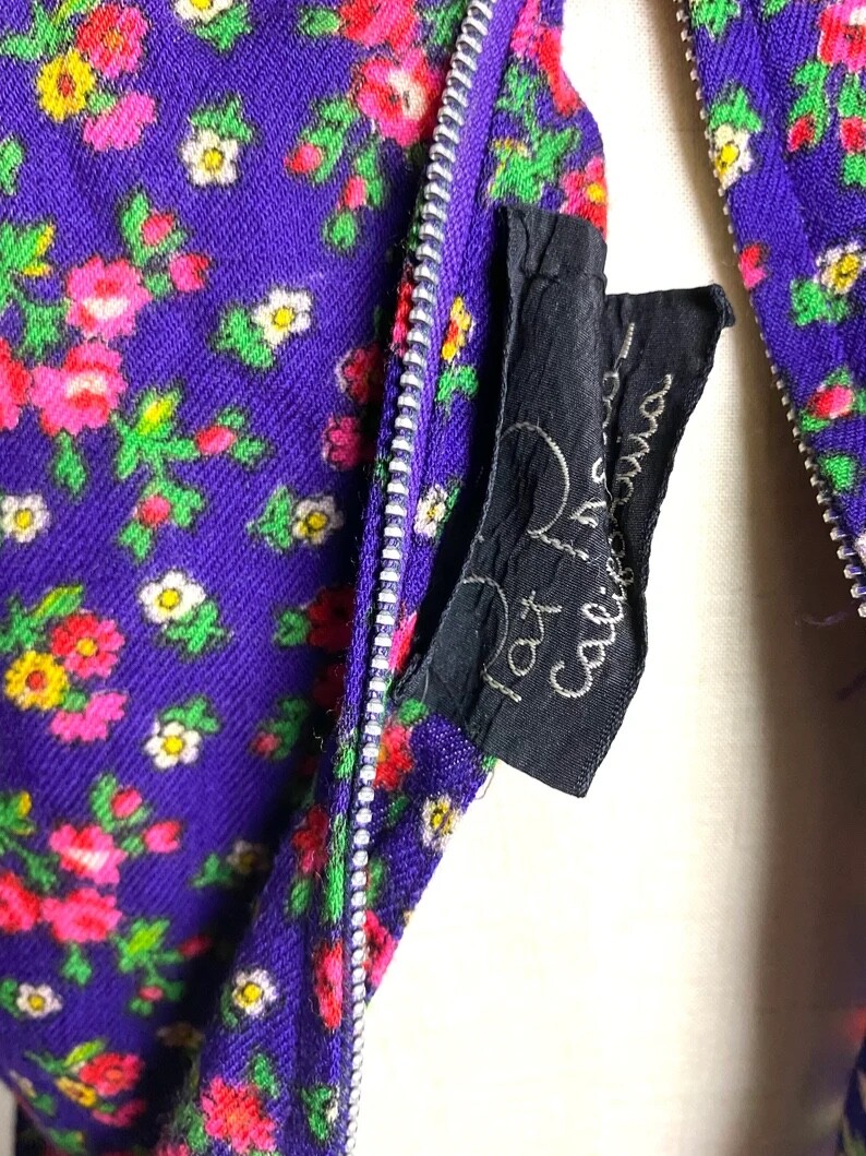 Rare c. 1950s Pat Premo Sundress | mod | retro | pinup | pink purple vintage dre