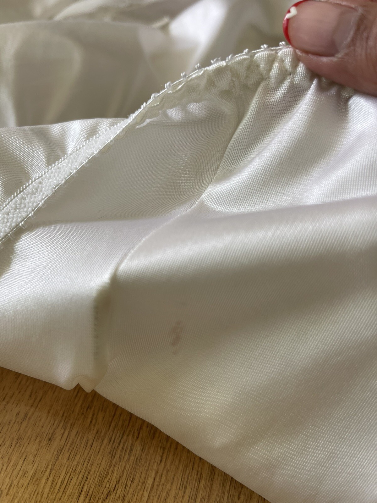Vintage Darling Lingerie Semi Sheer Nylon Lace Slip Dress Size S Cottagecore