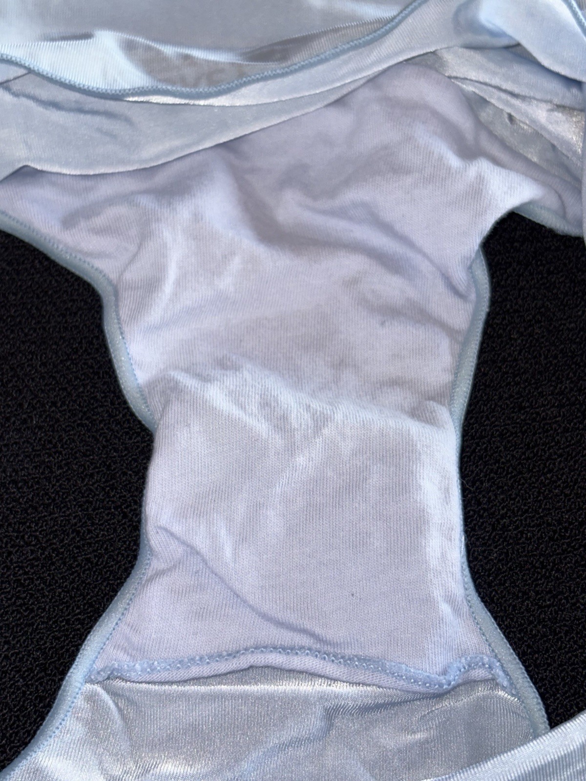 Jockey Y2K Panty Underwear Baby Blue 6 M Brief Hi-Cut Very Soft