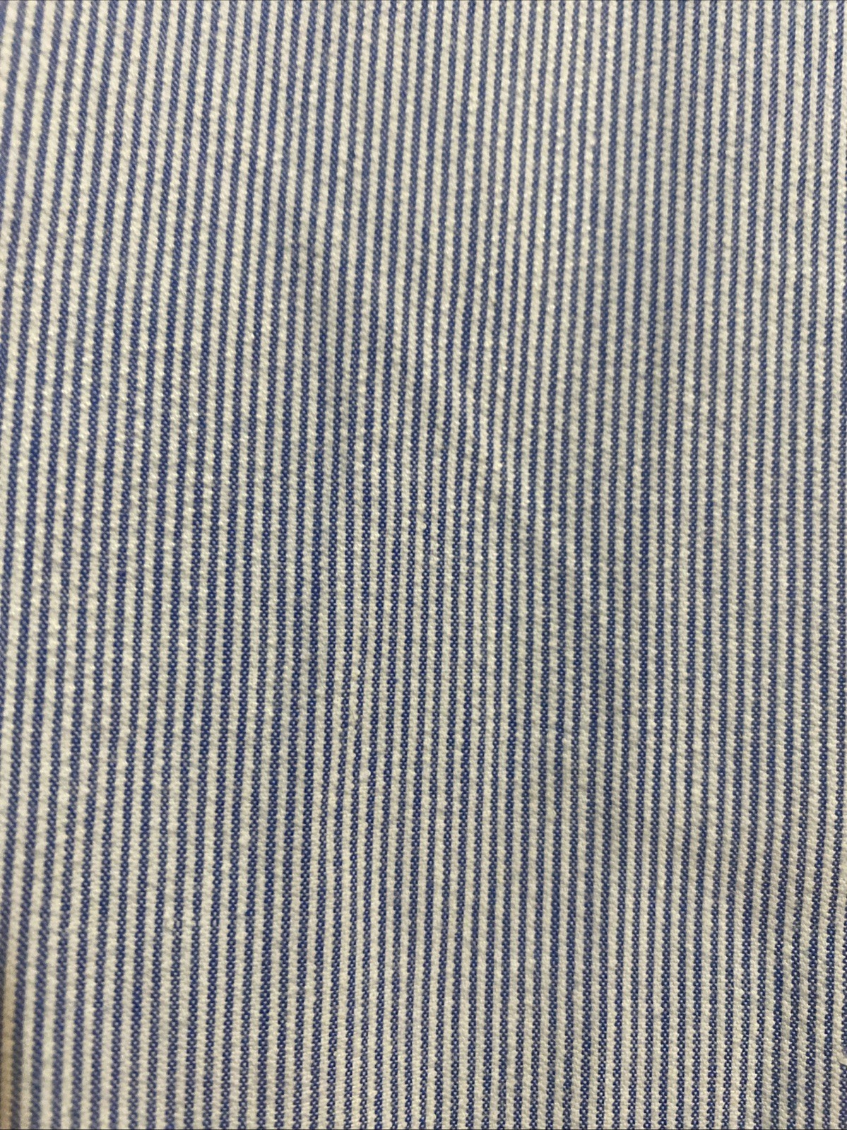 Vintage Andrew Harvey_Blue White Cotton Striped Shirt Dress, Size 14