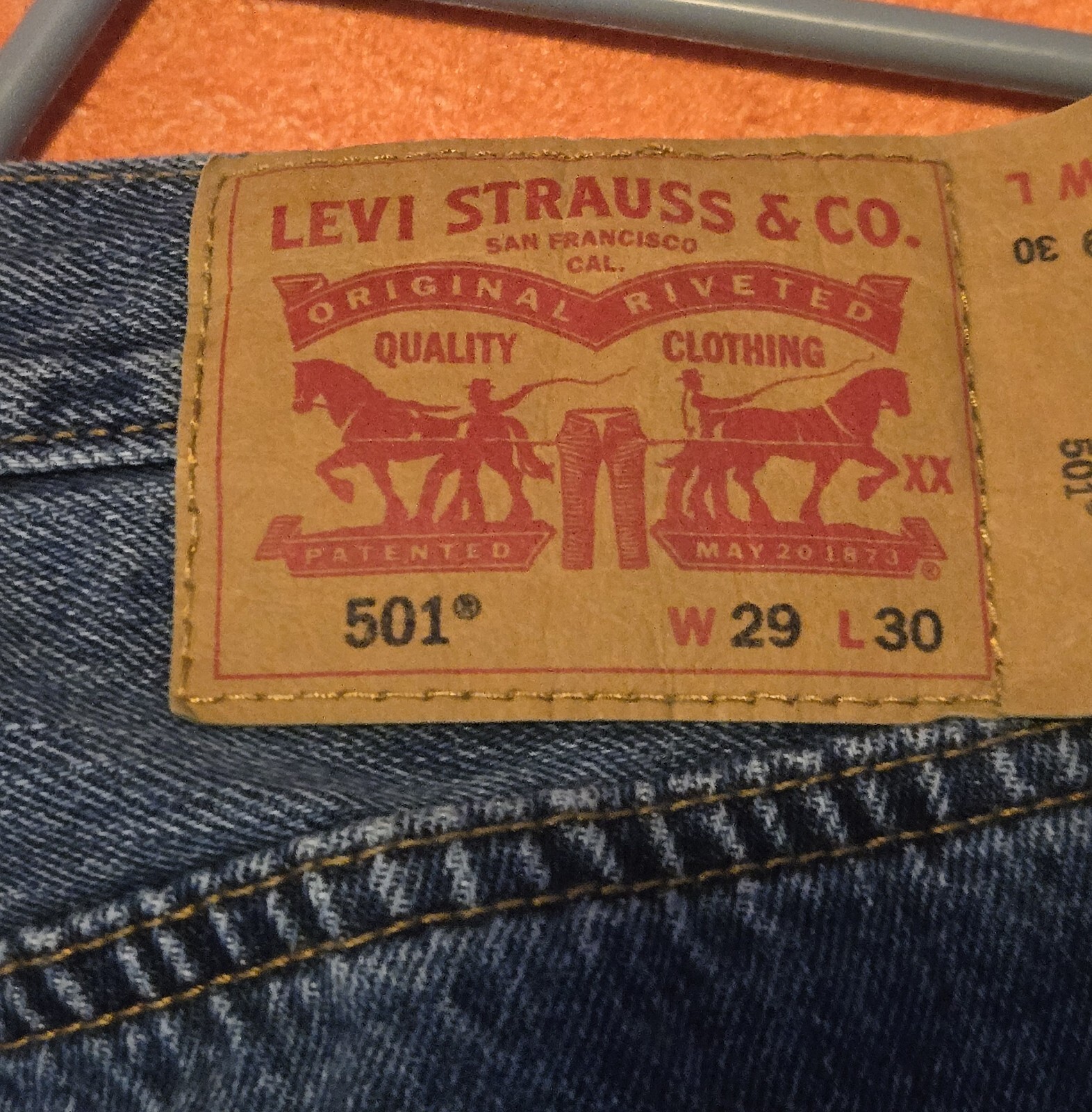 Vintage 1993 Levi 501 Women’s Button Fly Denim Jeans Size 29 Red Tag