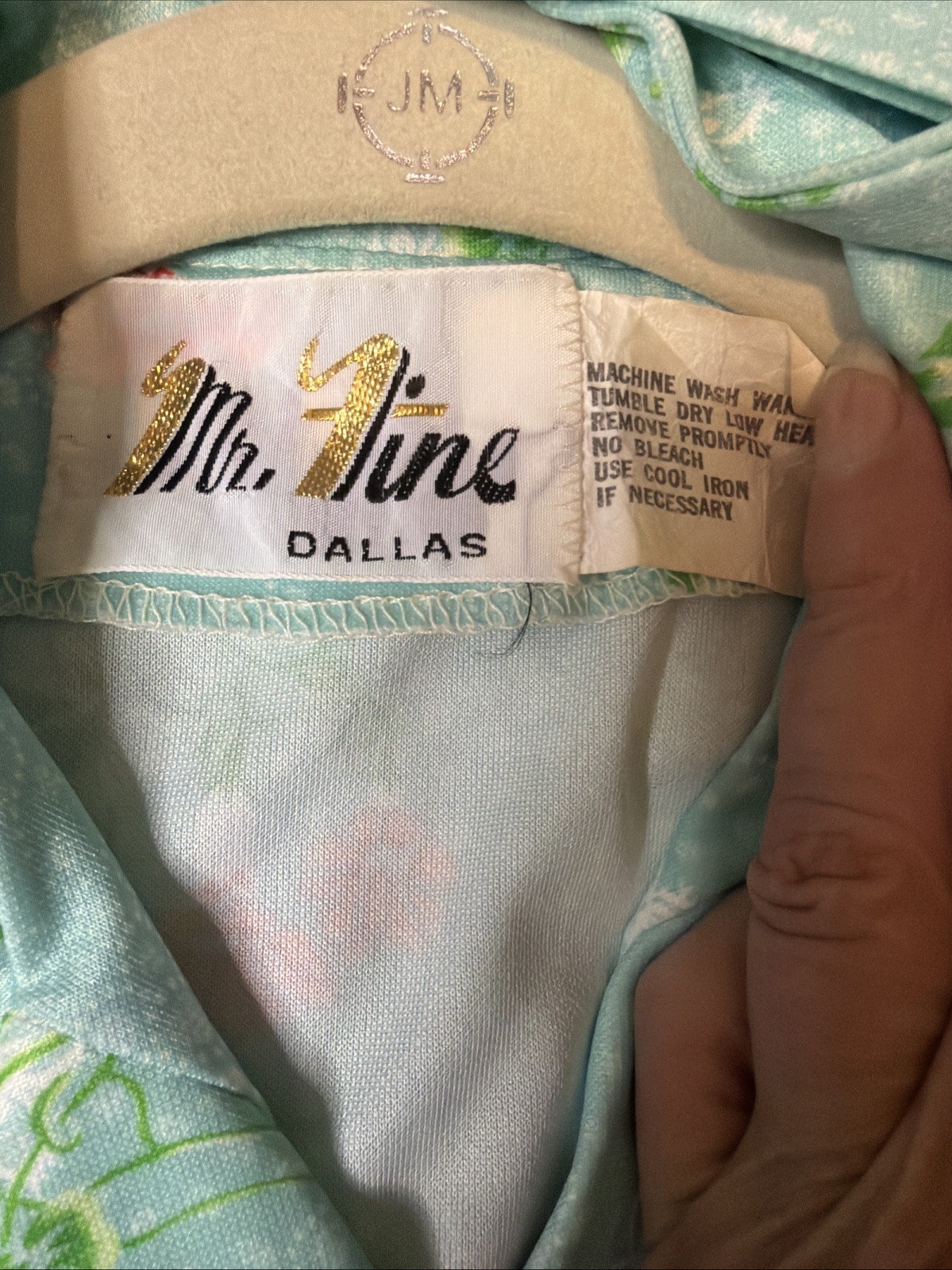 Vtg Blair & Mr Fine Dallas Women 3pc Pant Set Turquoise 50’s Look