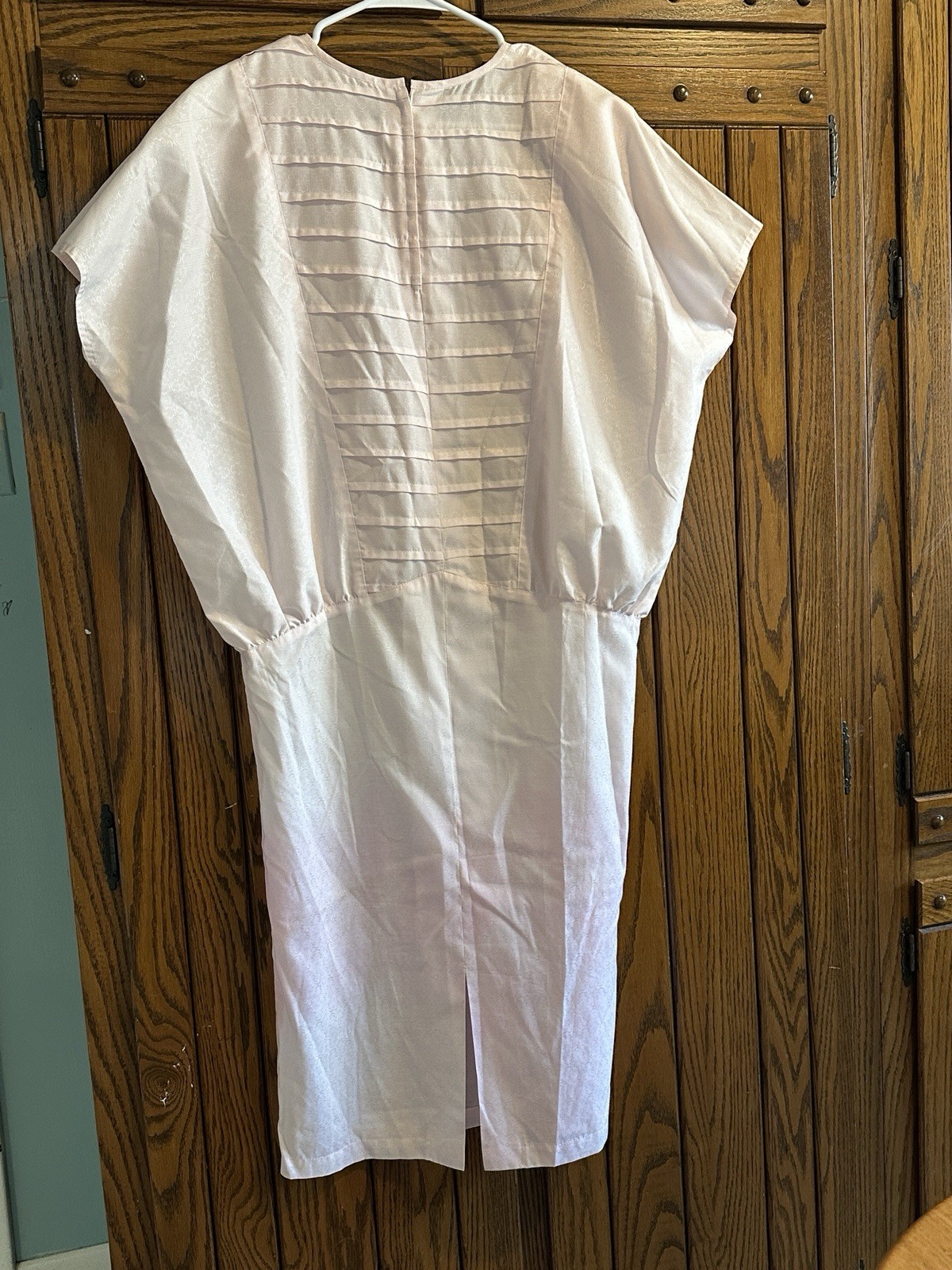Vintage Sua Original Light Pink Drop Waist Dress Rhinestone Star 44″ Length