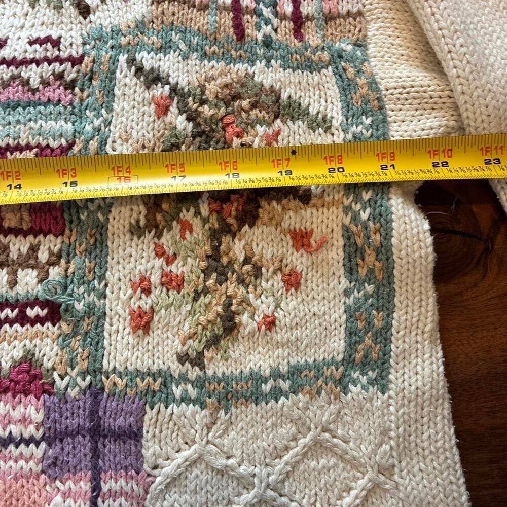 Grandma sweater floral cottage core