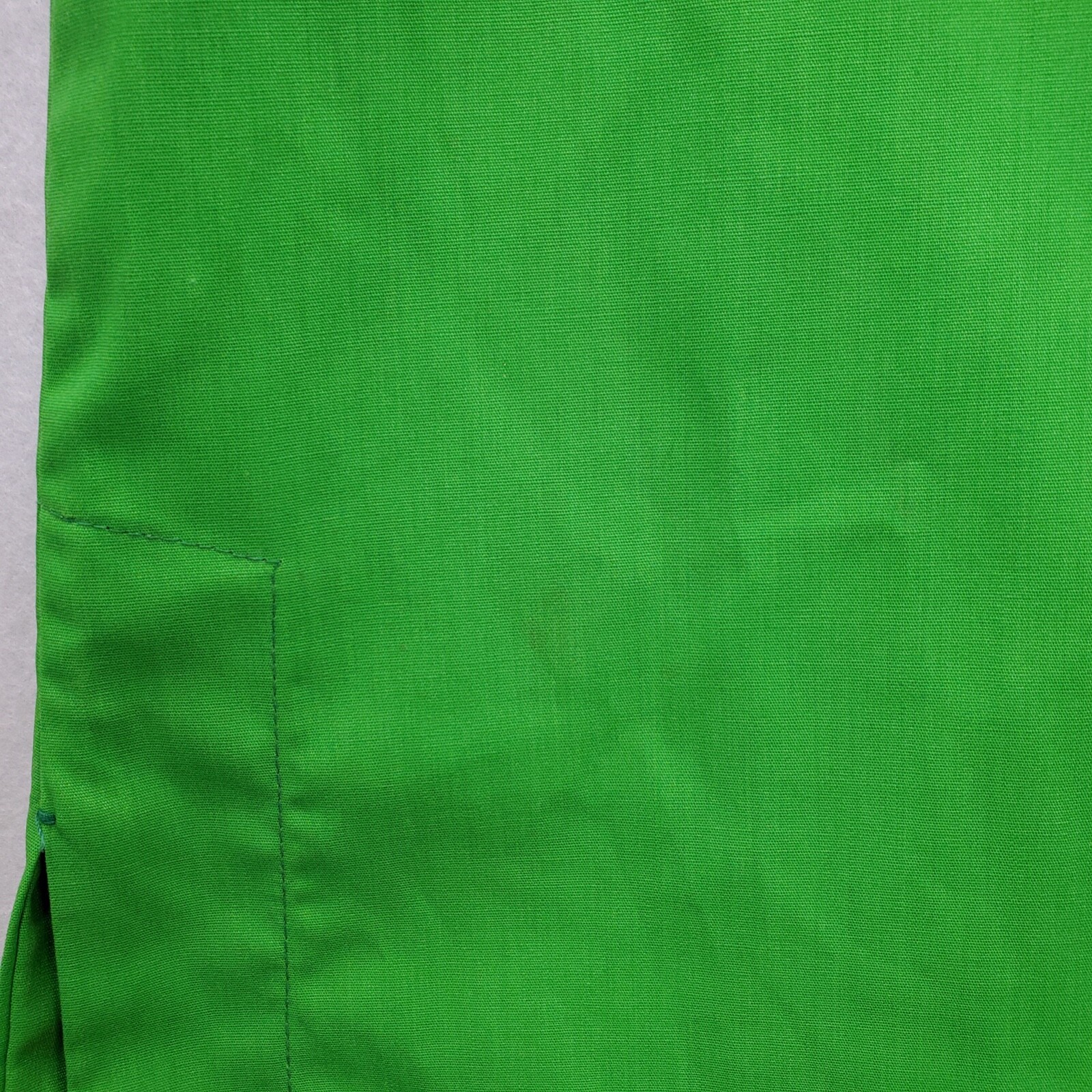 Vintage (Original Tags) GUMPS SF Lime Green Hostess Kaftan w/Frog Buttons Sz 8