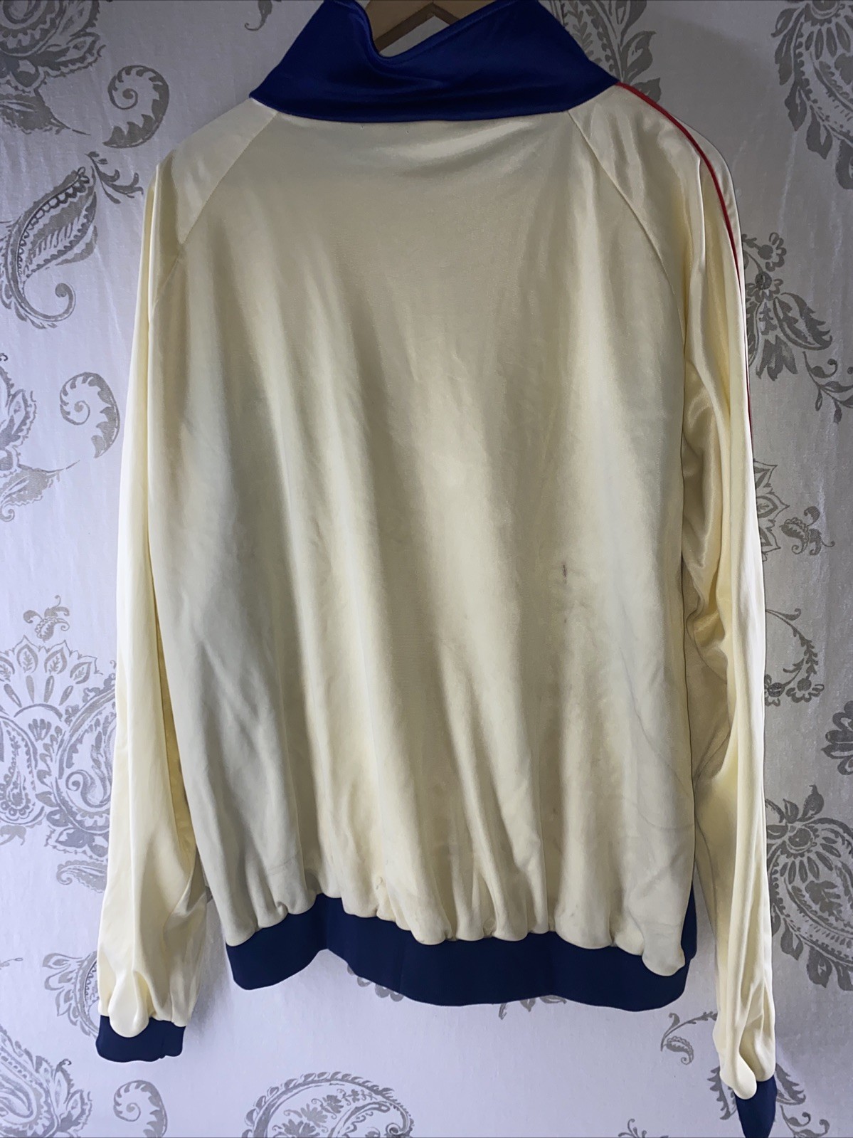 VTG 70’s Zwickel USA Olympics, Warm up track jacket full zip Cream Color
