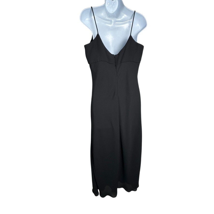 Jessica McClintock vintage 90’s maxi dress gown size 11 12 black long Homecoming