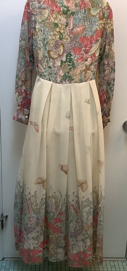 Vintage 1960s/70s Avalon Classics Spring Floral Maxi Dress, Prairie, Cottagecore