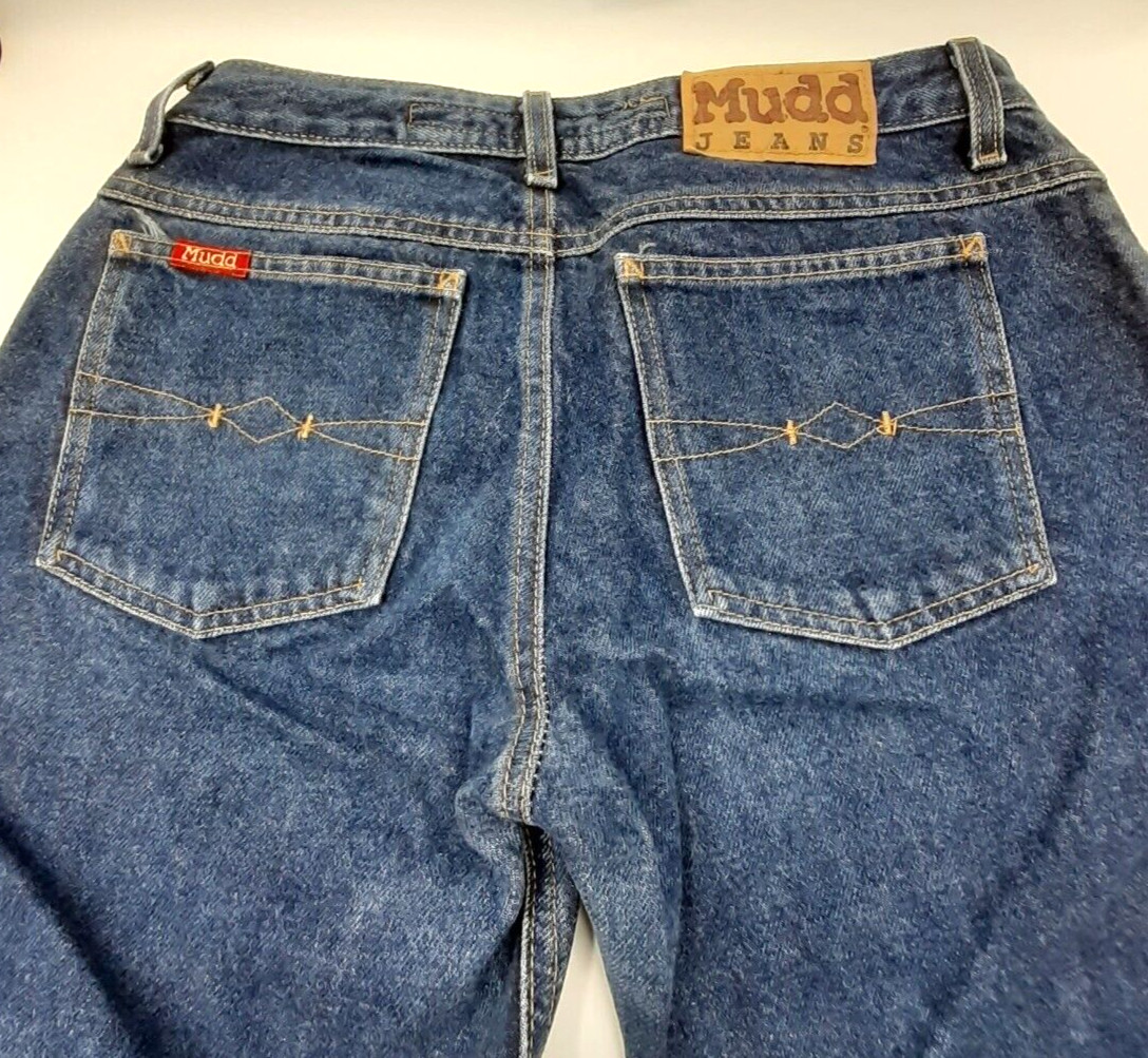 MUDD Jeans Women Size 9 Blue Vintage Low Rise Hip Hugger Y2K Bell Flare Leg NEW