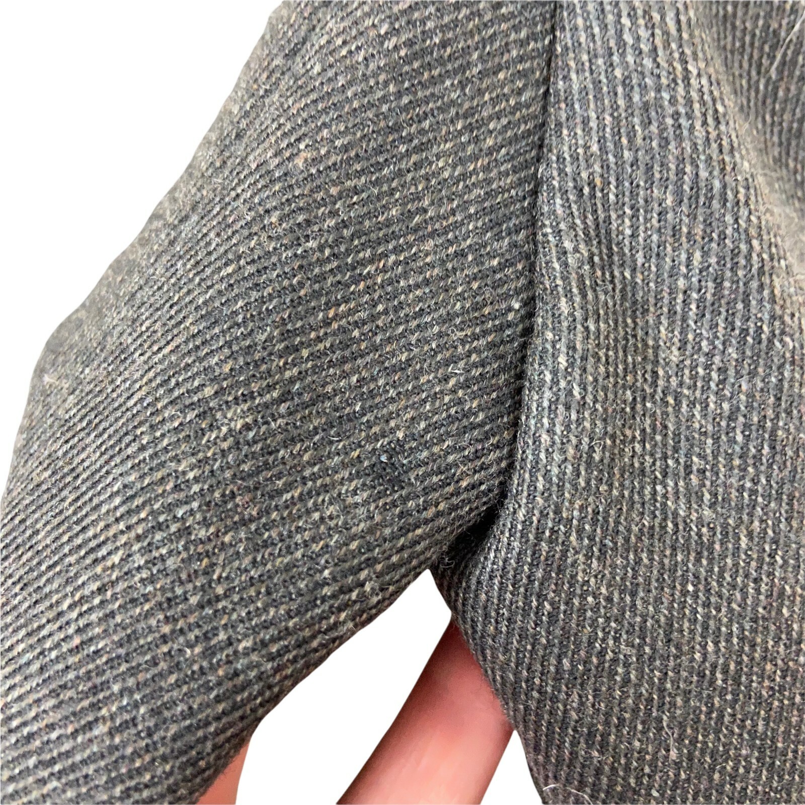 Criscione Blazer Women SZ M 1980s Wool Statement Secretary Gray Annie Potts