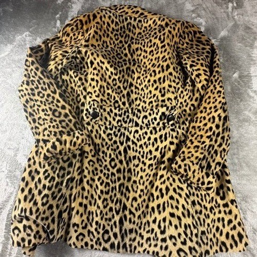 Lawrence of London Coat Women S Leopard Print Double Breasted Weather Resistant