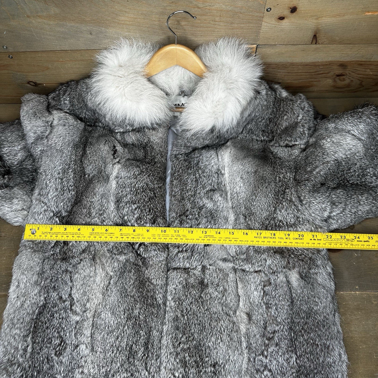 Vintage Mademoiselle Furs Real Rabbit Fur Jacket Coat Women’s Size MEDIUM