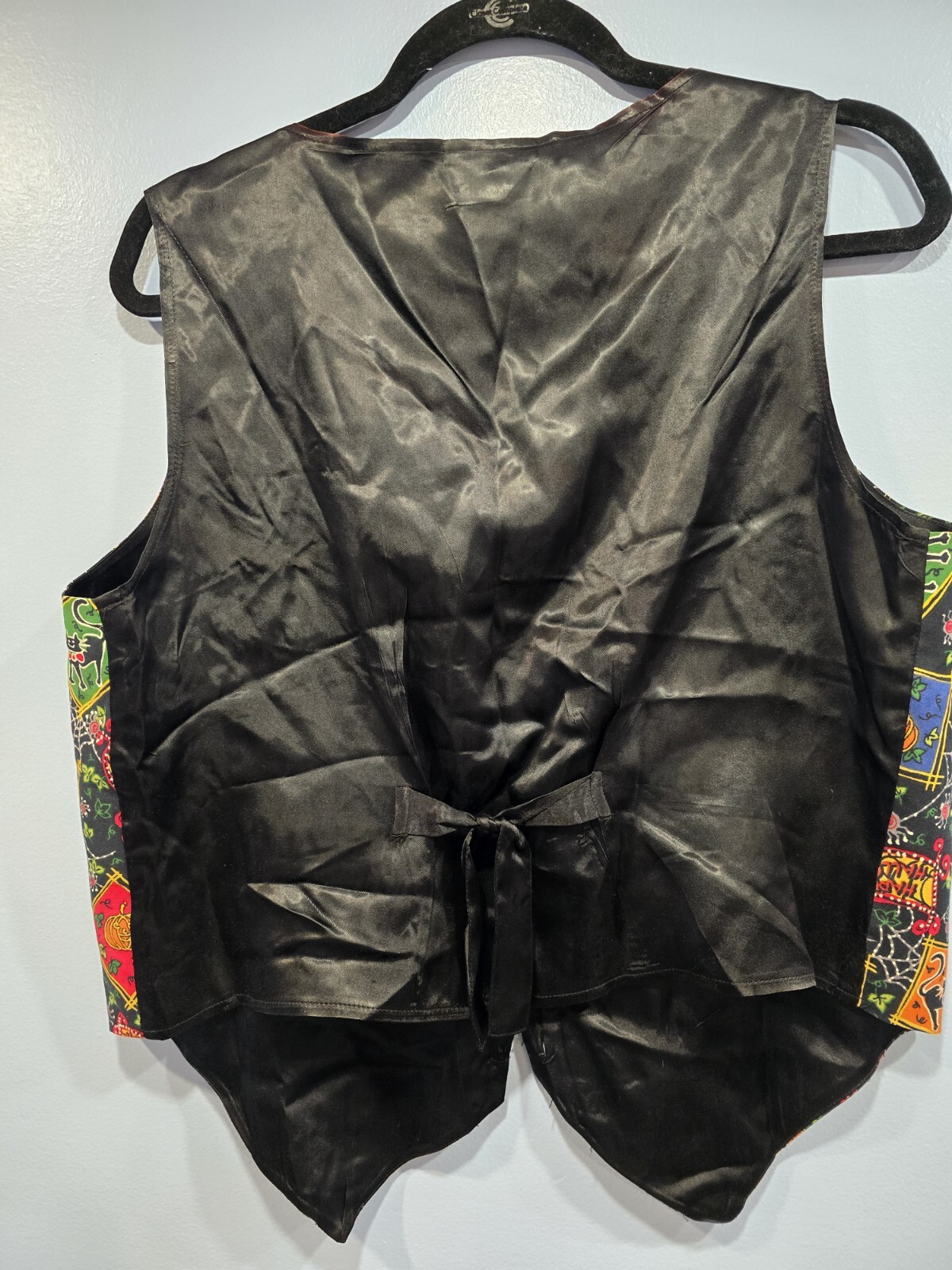 Vintage Basic Editions Halloween Themed Button Vest Witch Vampire Ghost size S