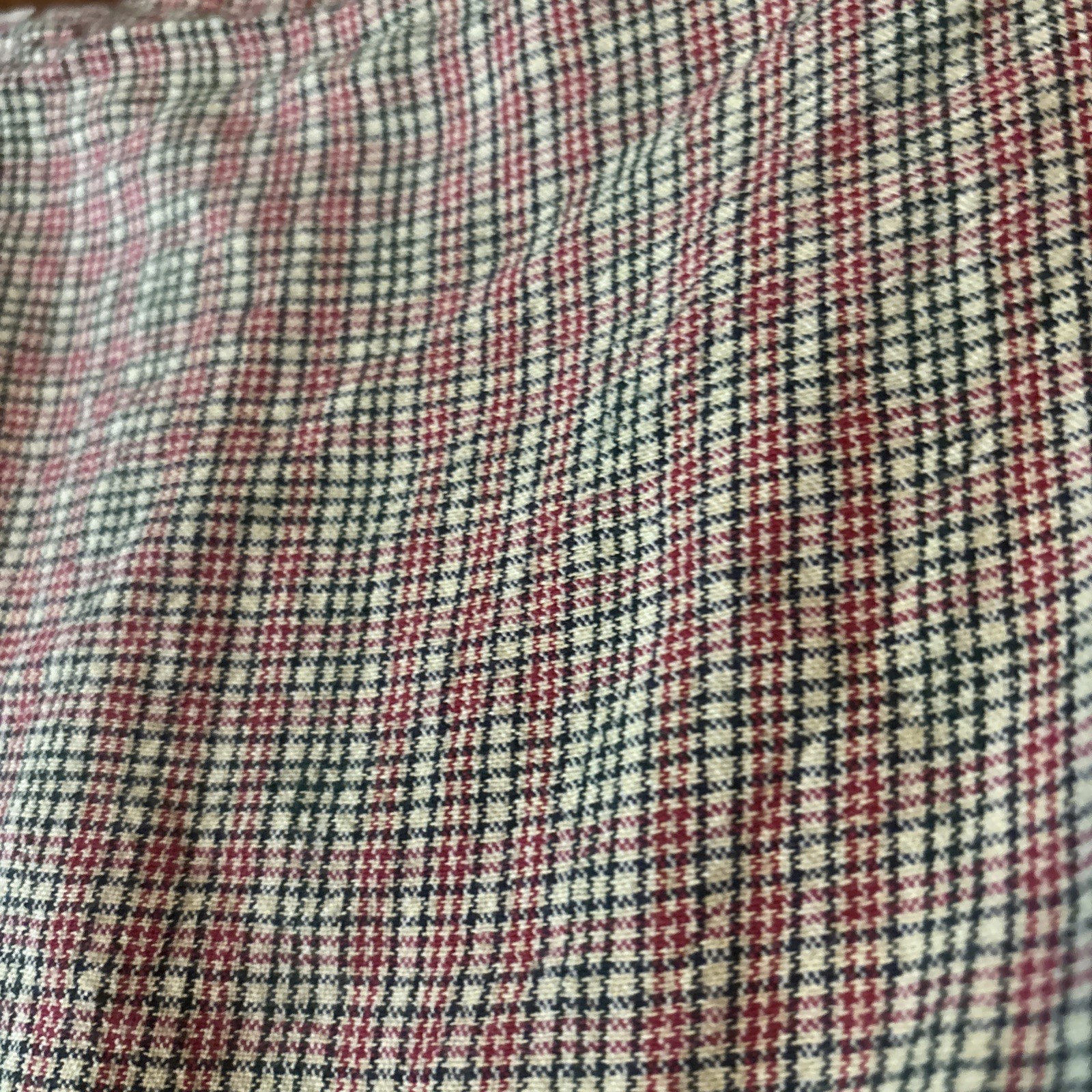 Vintage 70s Elandale Plaid Button Down Shirt And Skort Set Size M 10 30% Linen