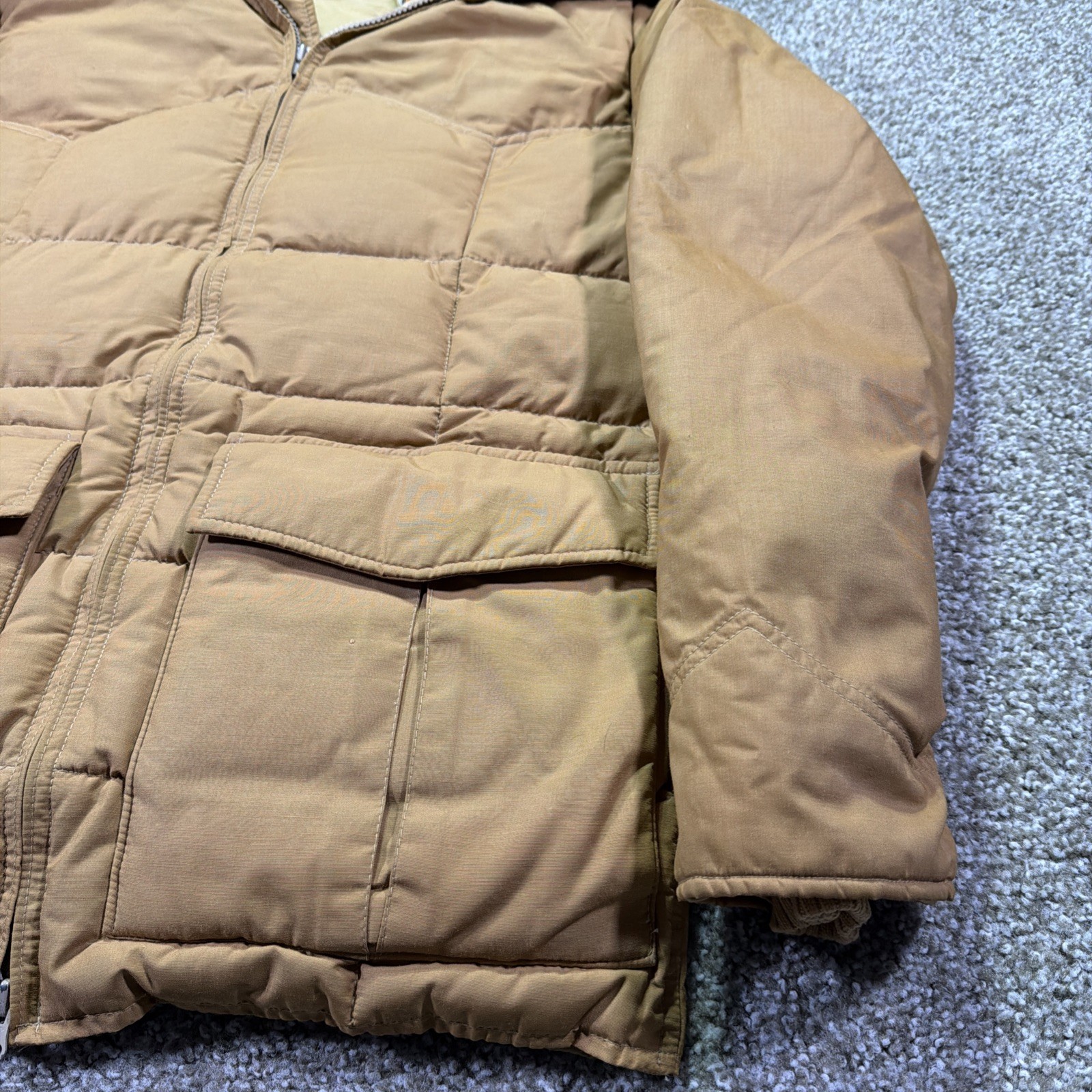 Vintage Miller western Wear Goose Down Fur Collar Puffer Jacket 80s