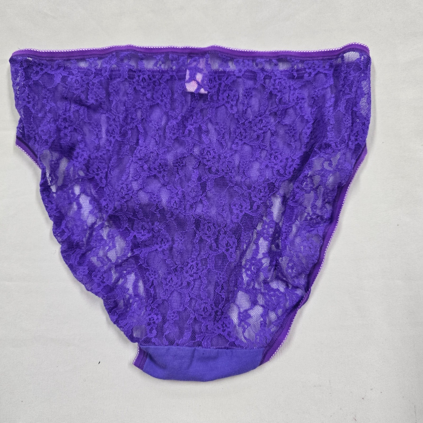 Vintage 2013 Victoria’s Secret Cotton Mesh Lace Back Panties Hi Cut 2 Pr Large