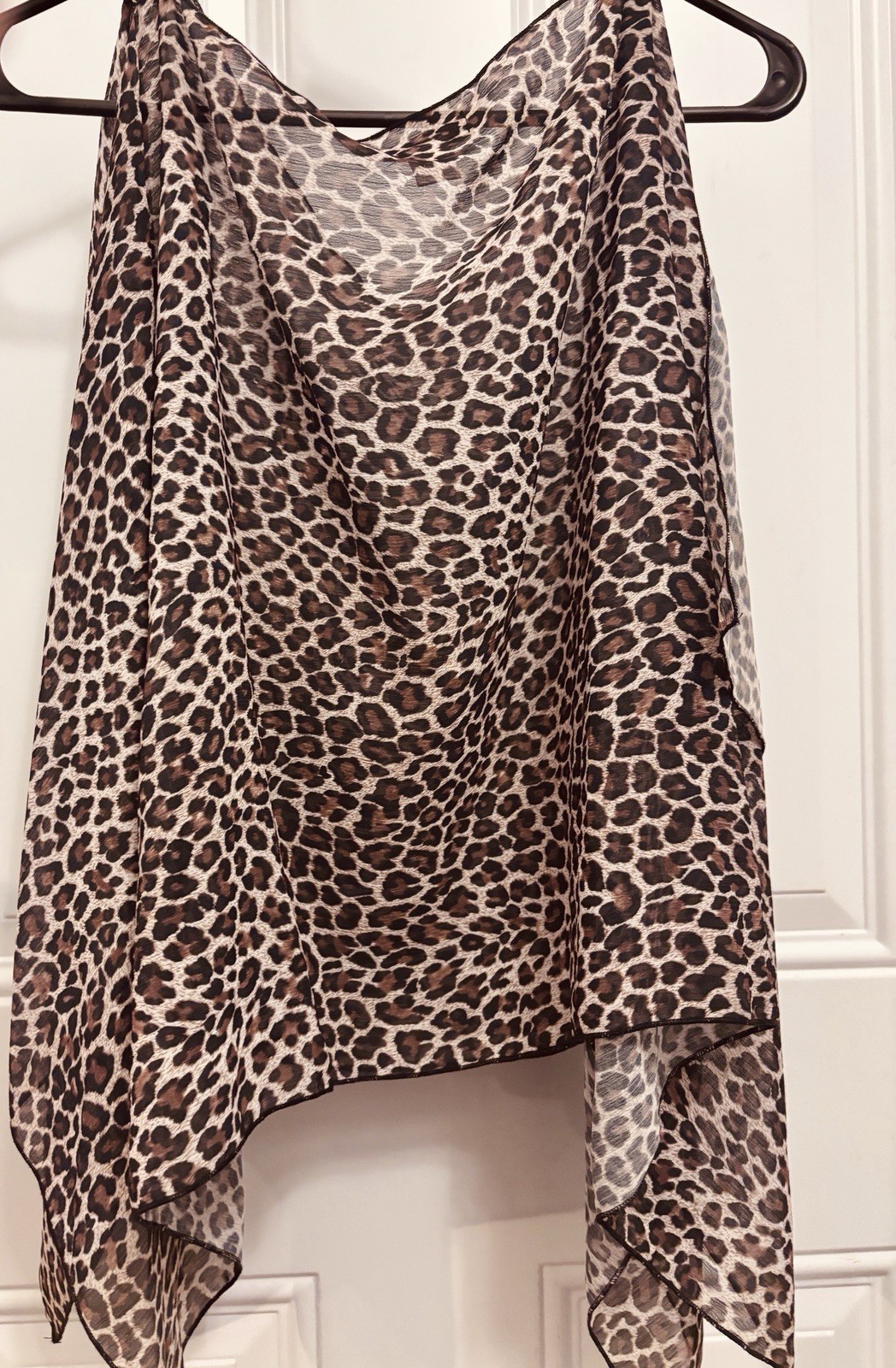 Vintage Original Baby Phat Sheer Leopard Poncho Top – Y2K Made in USA Rare