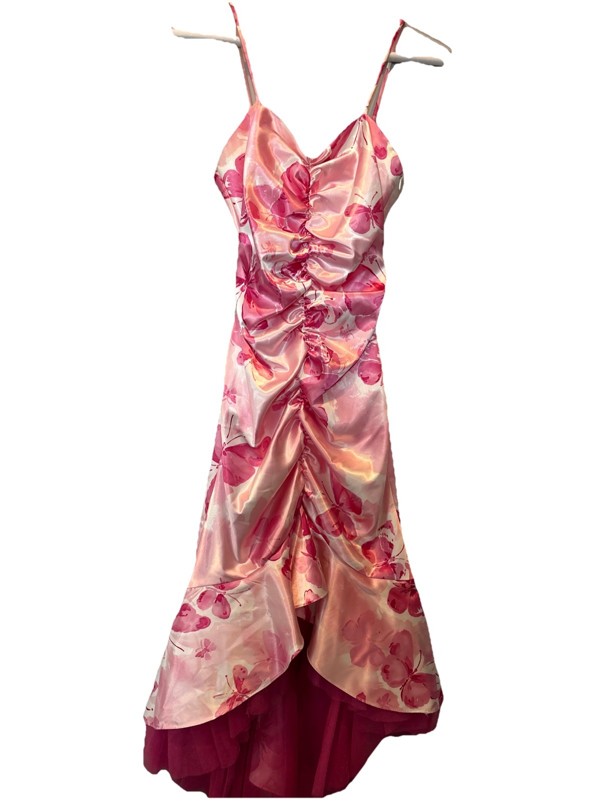Vintage Jessica McClintock Gunne Sax Pink Prom Dress Y2K 80s 90s, Size 3/4