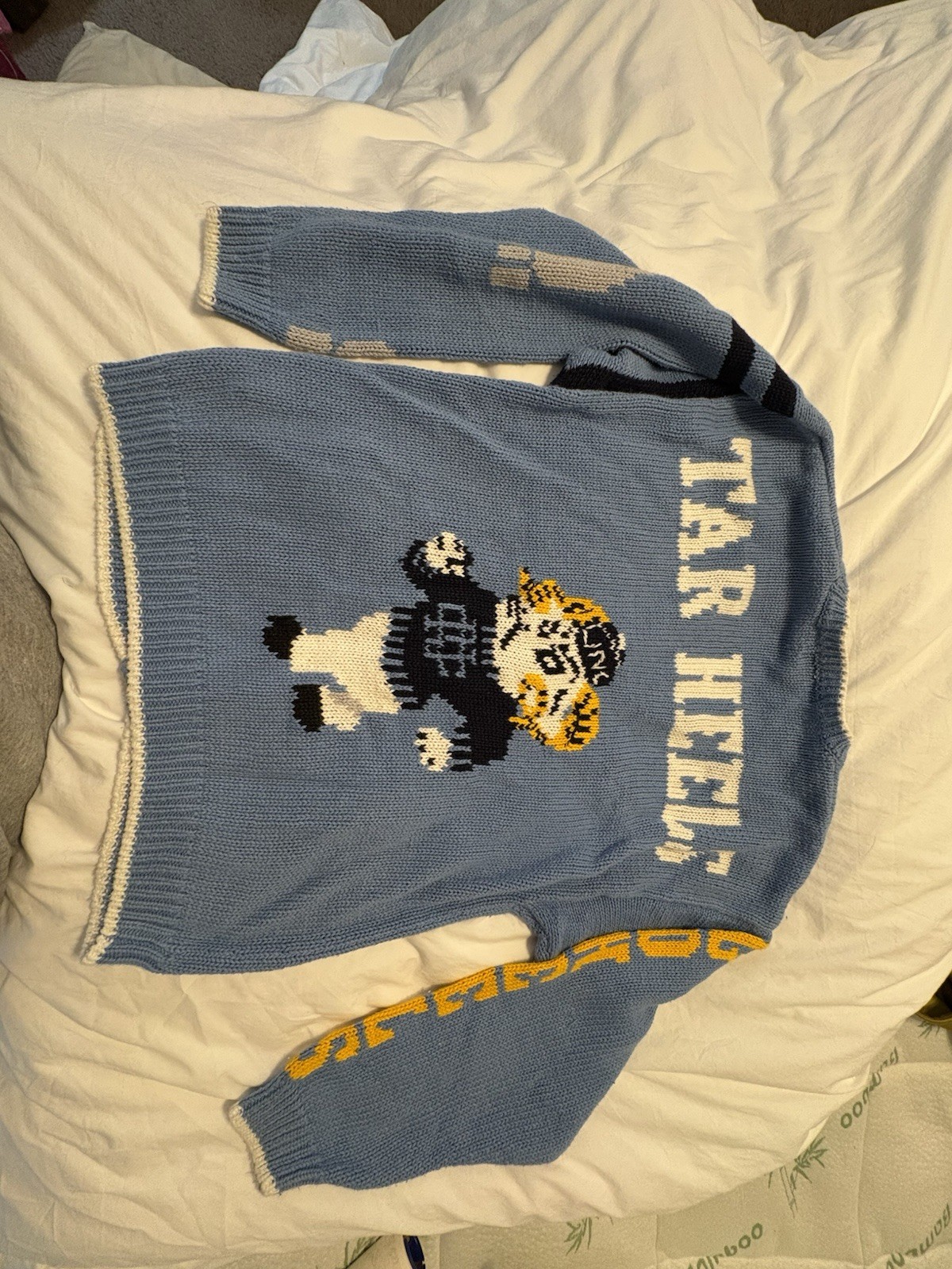 Vintage Belle Point UNC Tarheels Basketball Cardigan Size Large