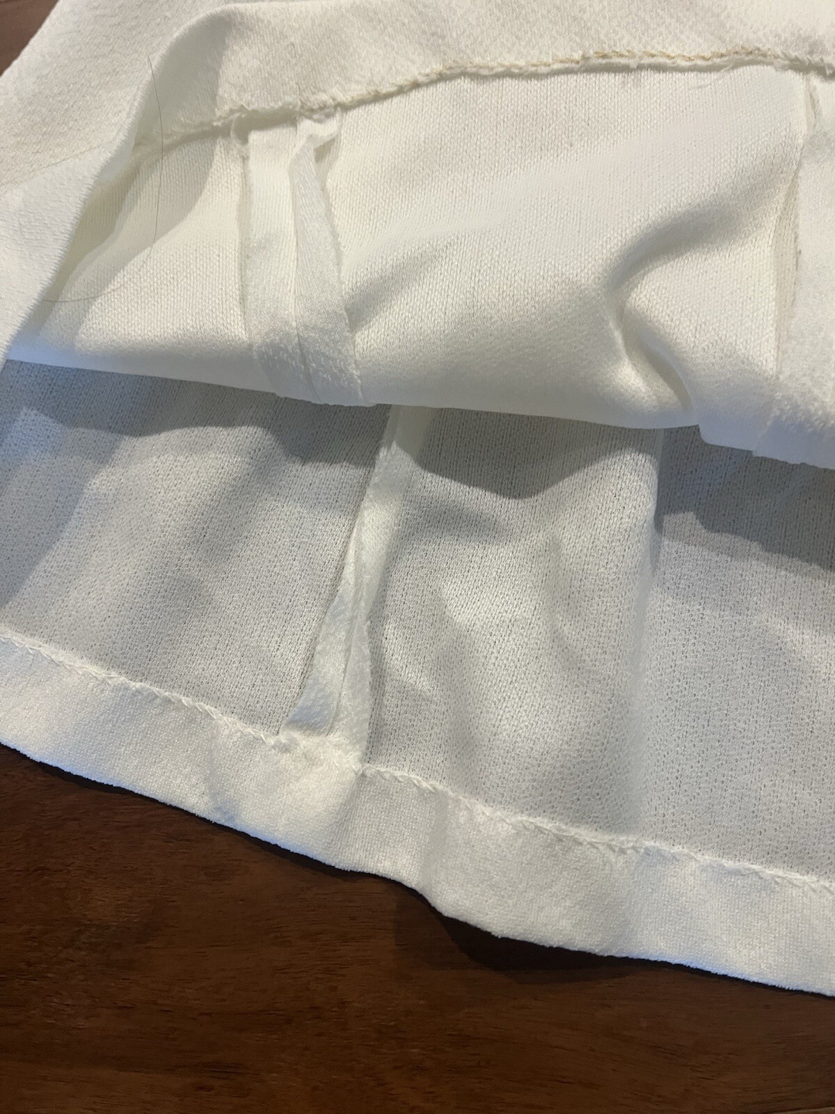 Small white rare retro mod mini gogo mcm vintage dress 60s hippie long sleeve