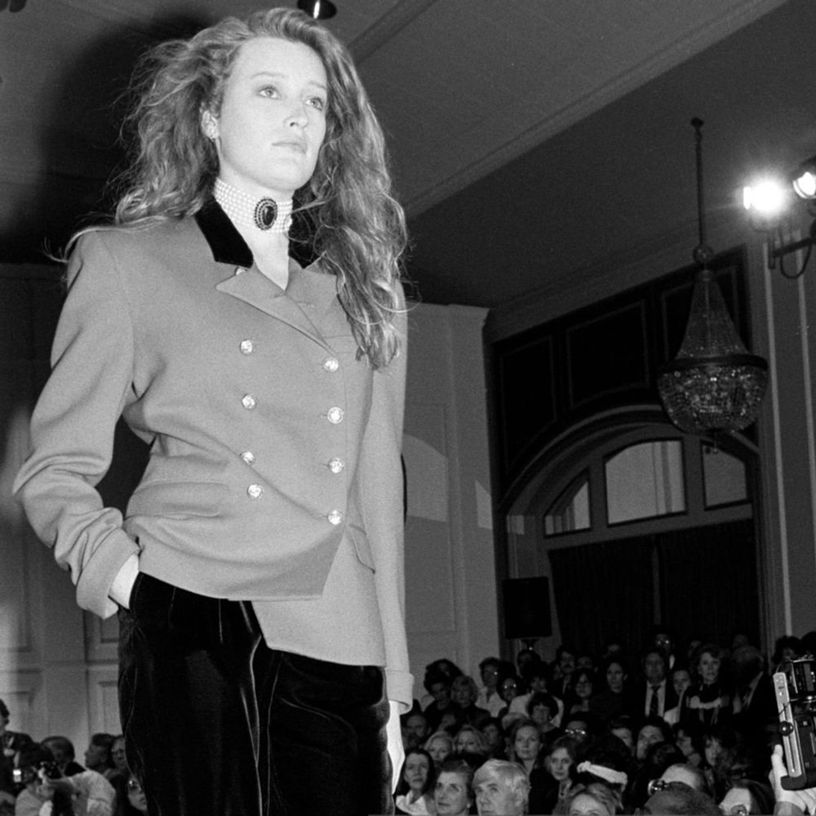 Vintage Ralph Lauren 80s Runway Equestrian Red Wool Velvet Blazer Jacket size 6