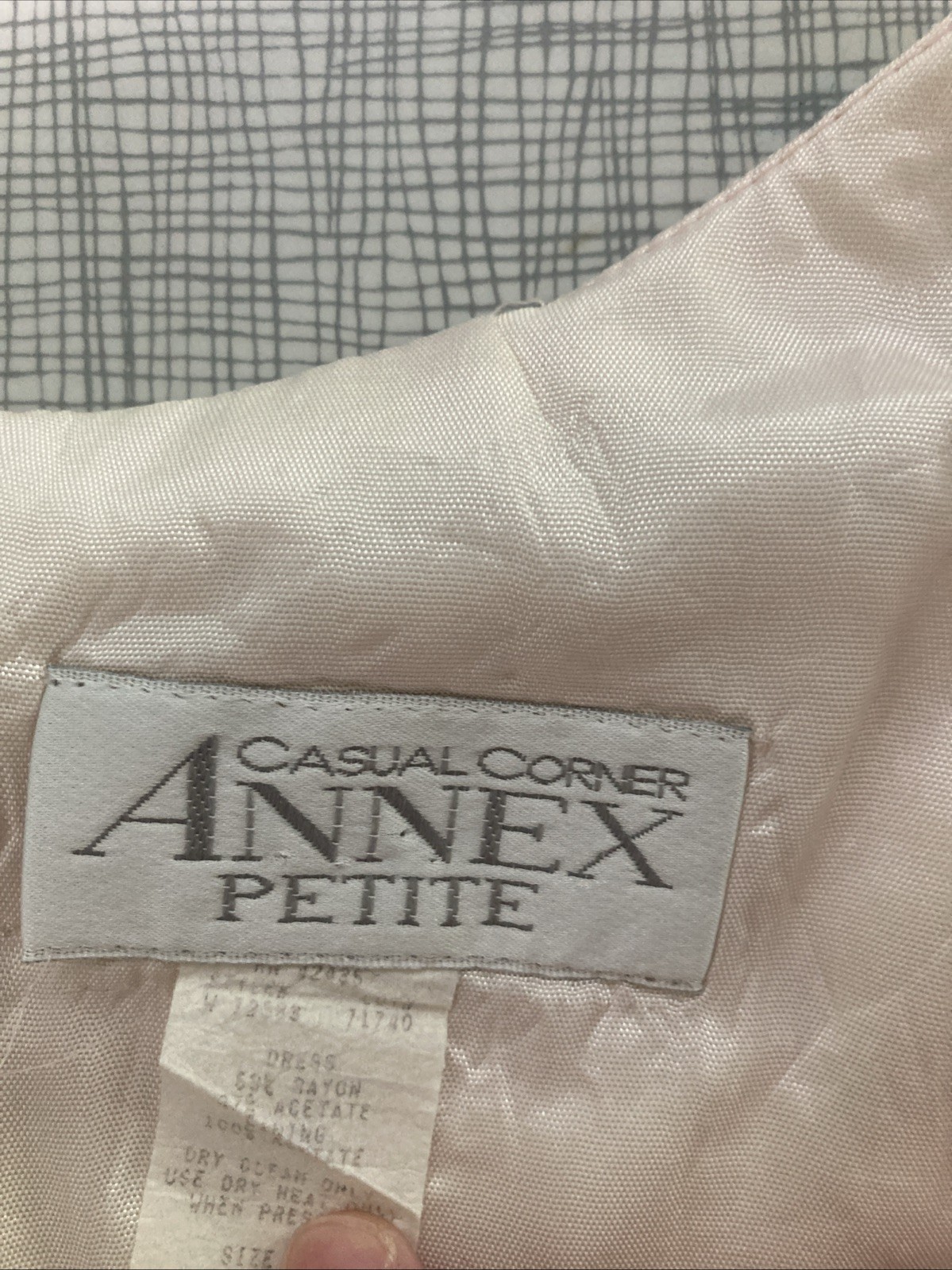 Vtg 90s Does 60s Casual Corner Annex Plaid Shift Dress Petite 8P Pink Mod Retro