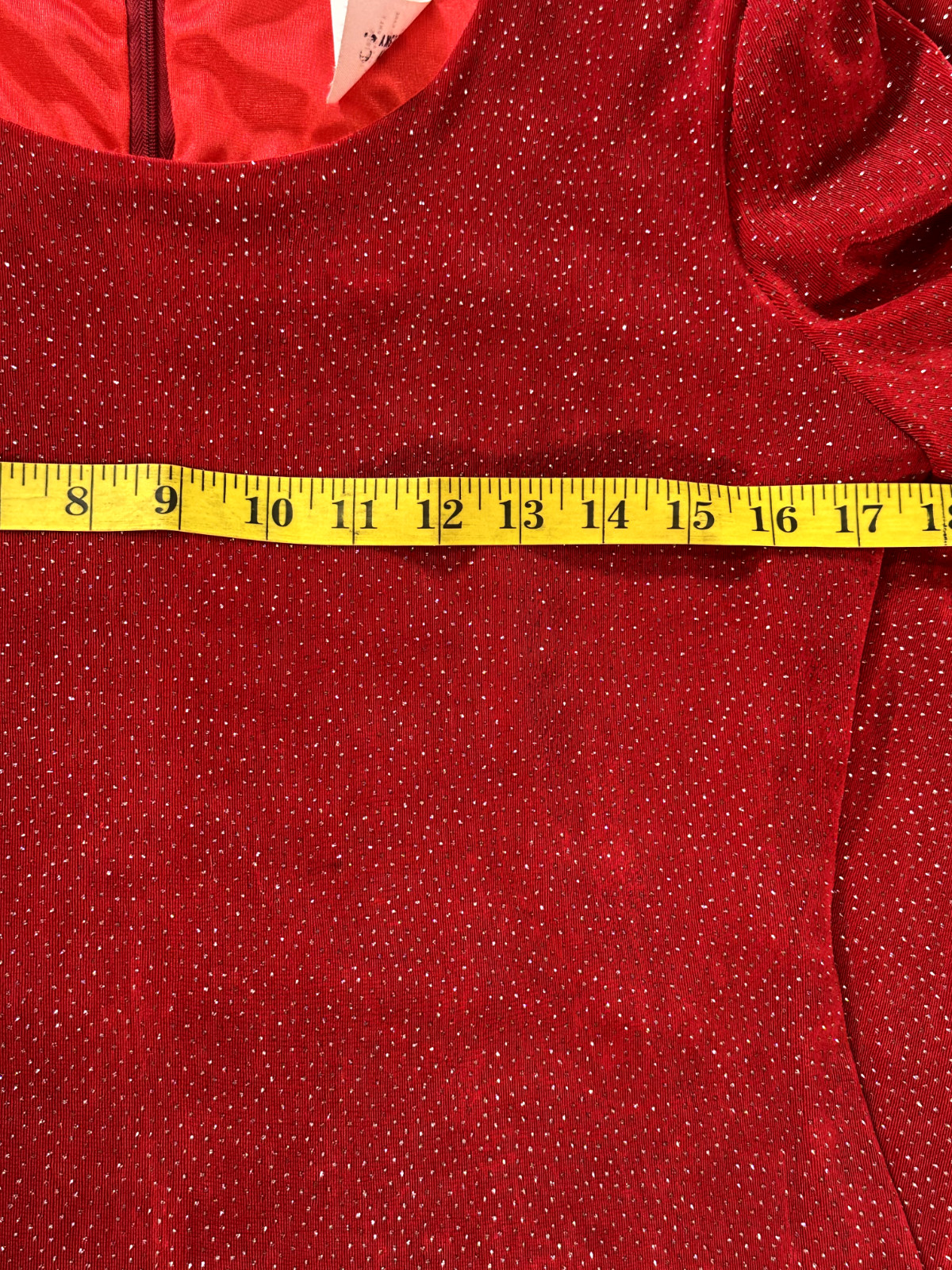 Vintage Jessica Howard Red Glitter Maxi Dress Women Size 12 Evening 1980s 1990s