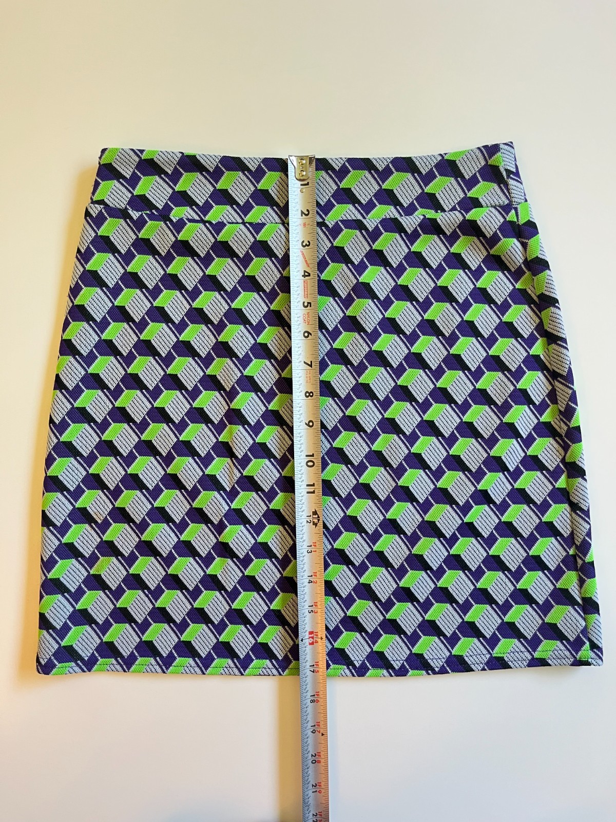 Vintage 90s Geometric Knit Mini Shirt by Daang Goodman Tripp NYC, Size M